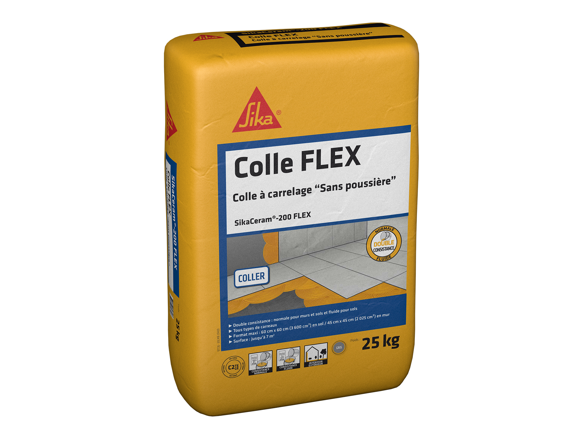 Colle à carrelage SikaCeram®-200 FLEX 25kg
