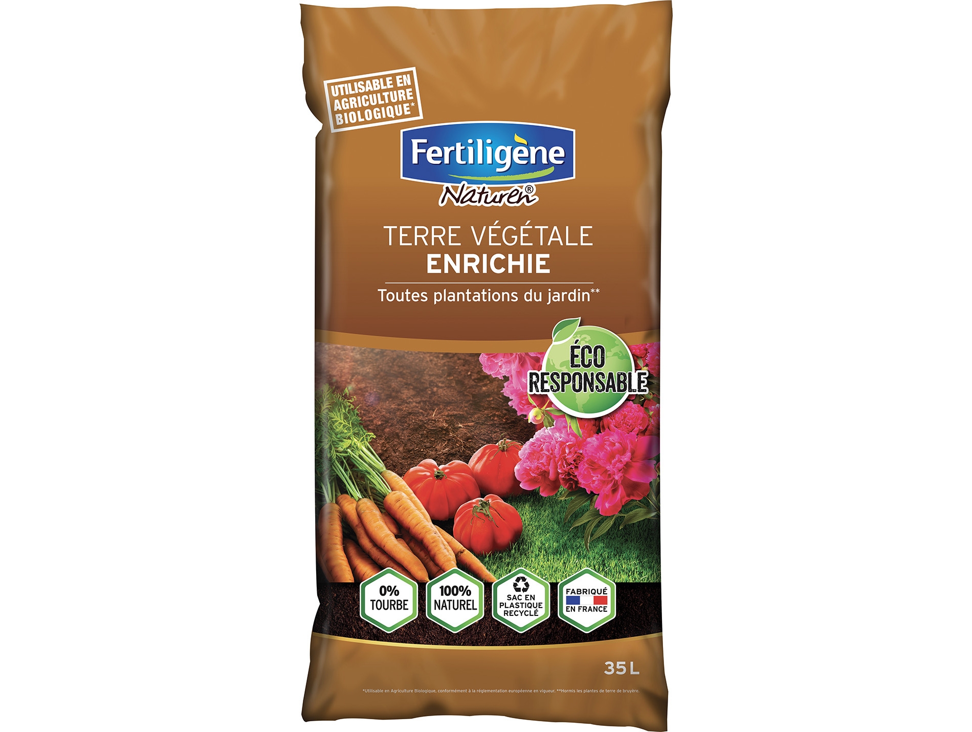 Terre végétale FERTILIGENE enrichie 35L