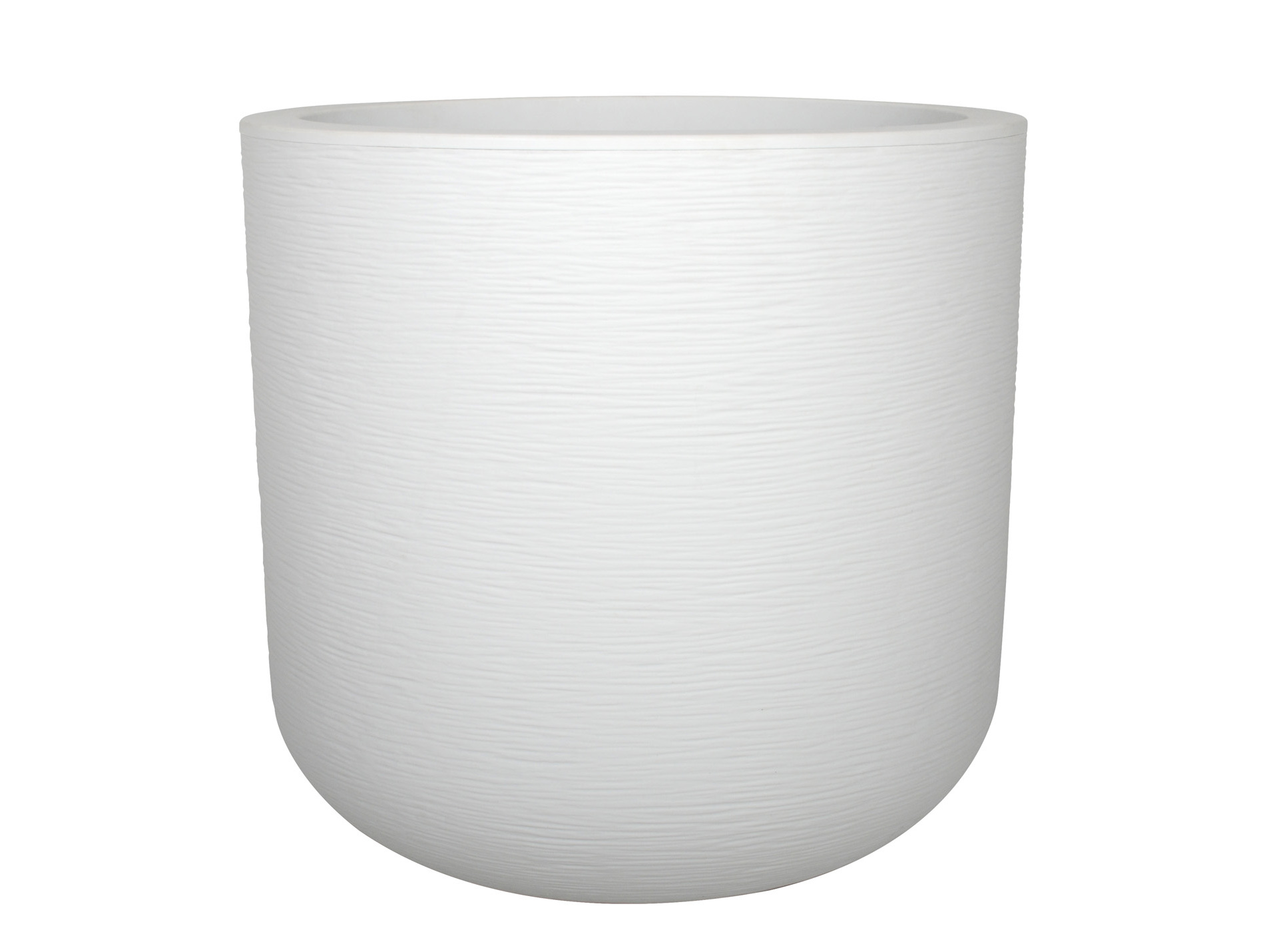 Pot rond 50cm Graphit'up blanc céruse