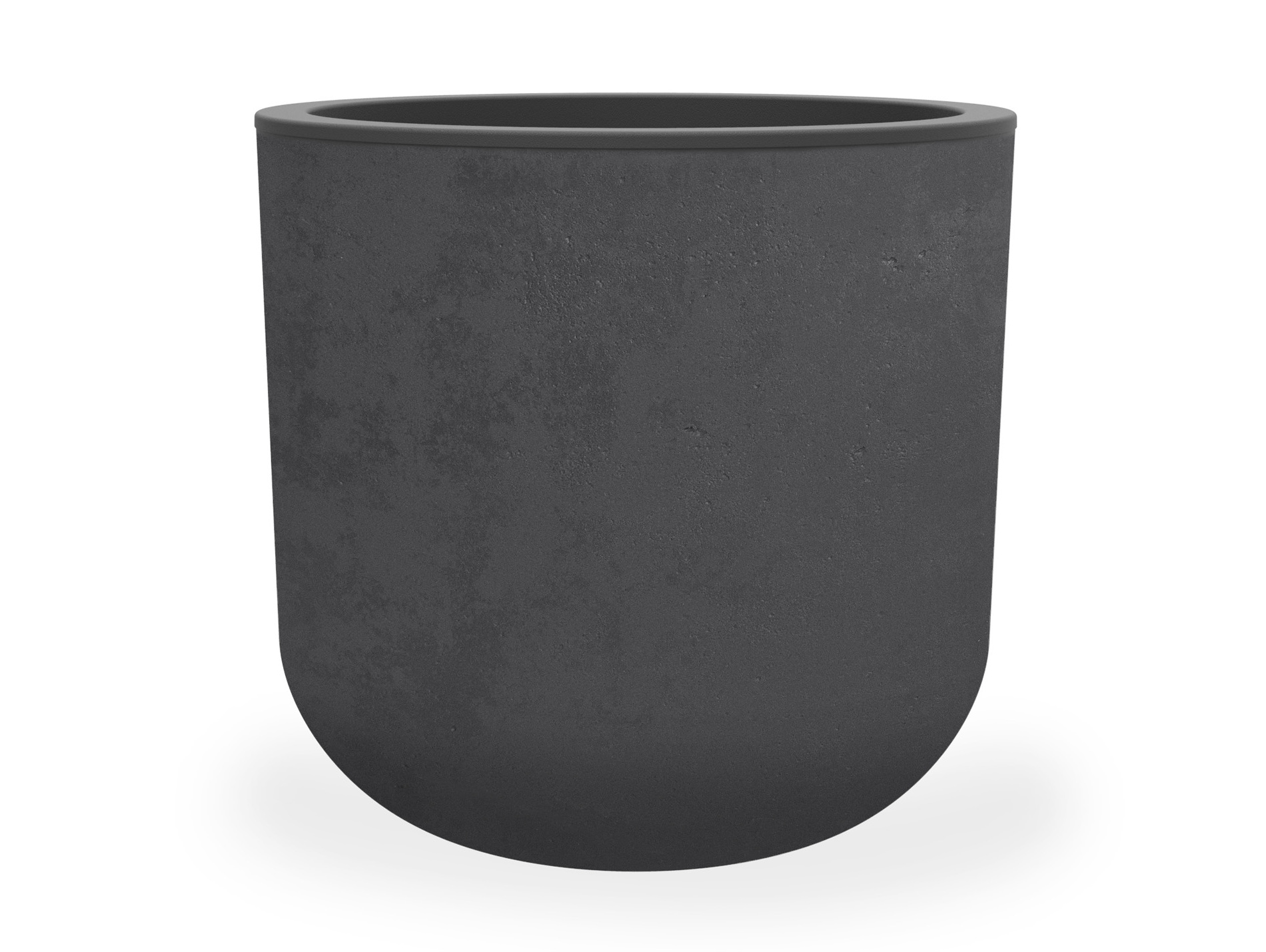 Jardinière ronde EDA Basalt Up 67L anthracite