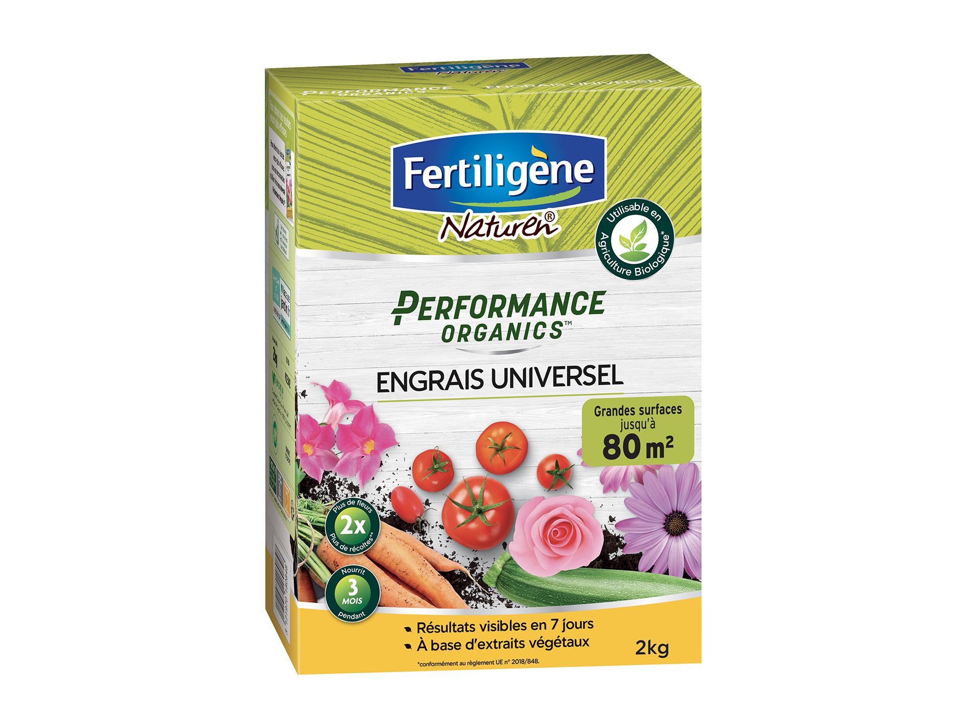 Engrais universel FERTILIGENE Performance organics 2kg