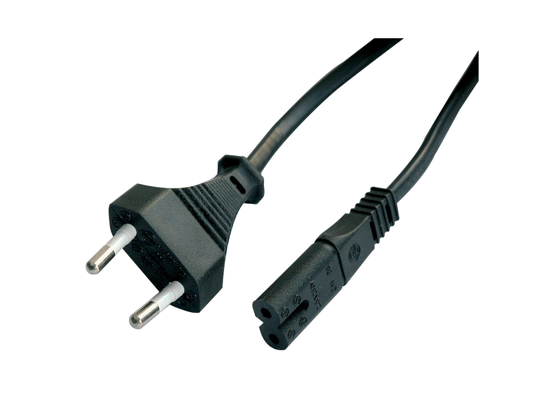 Câble secteur fiche femelle en "8" 16mm L.1,80m