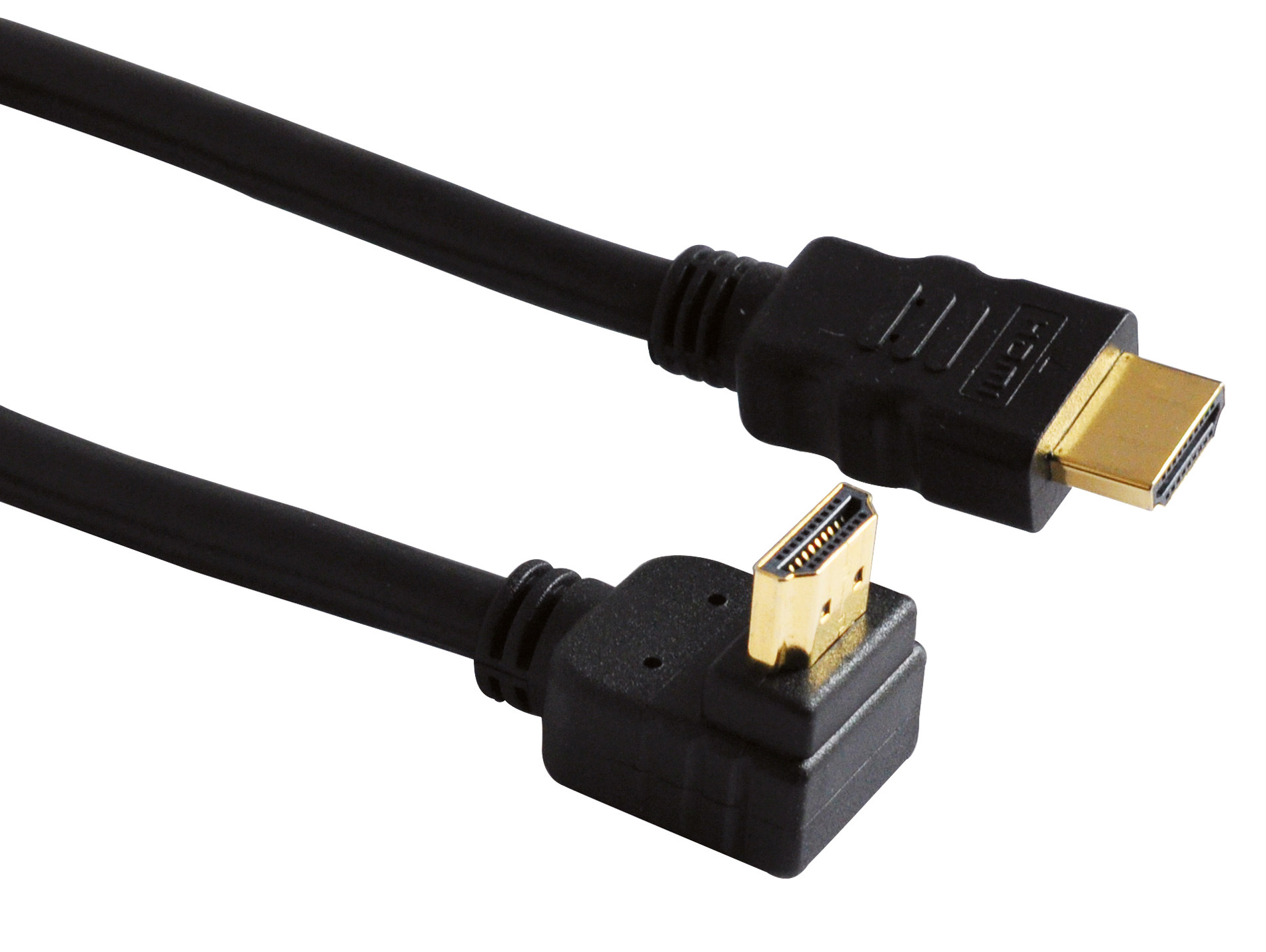 Câble HDMI Gold 1 Fiche droite 1 Fiche 90° 2 M 28 AWG
