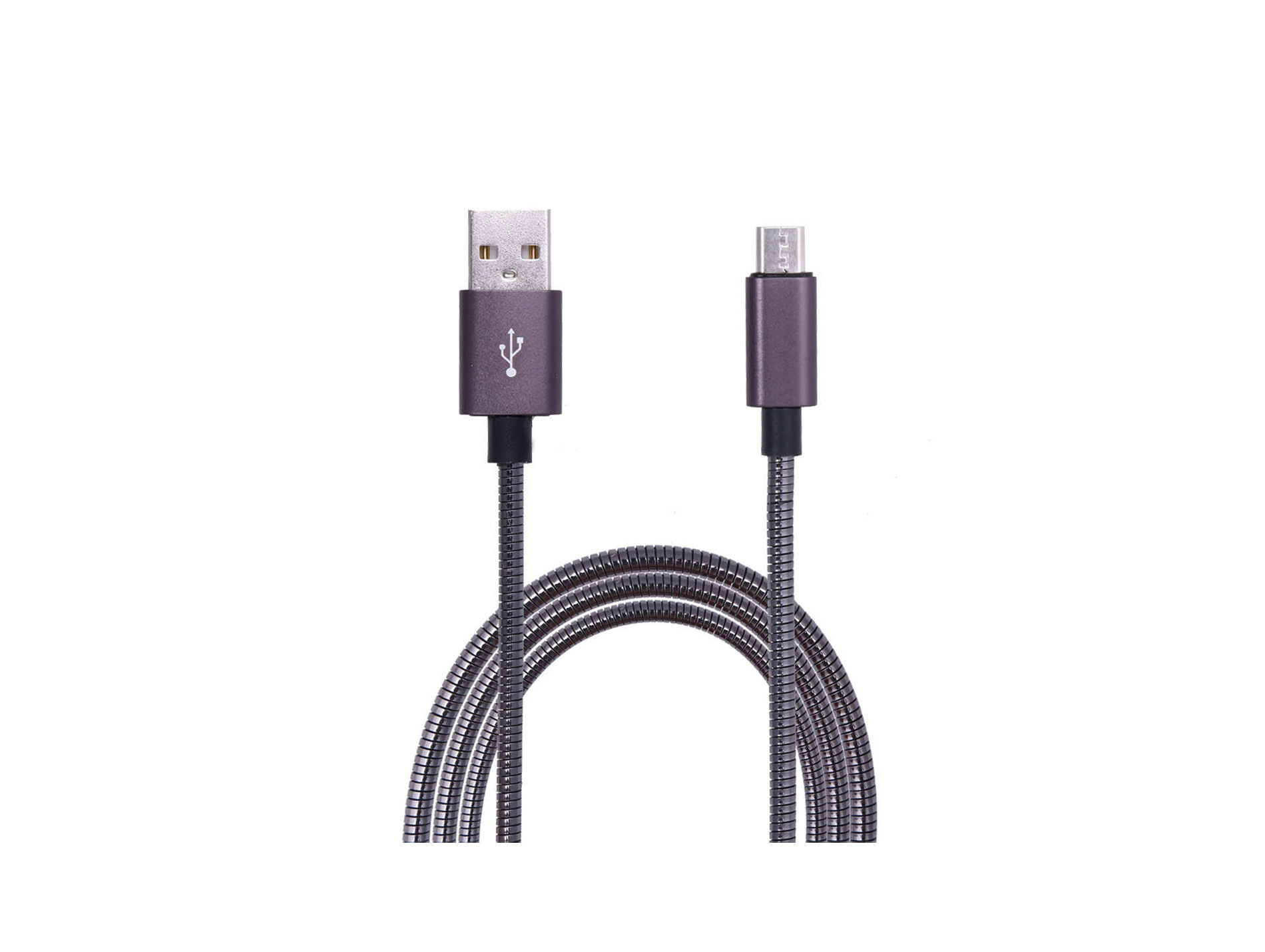 Câble Type C Micro USB Ressort L.2m