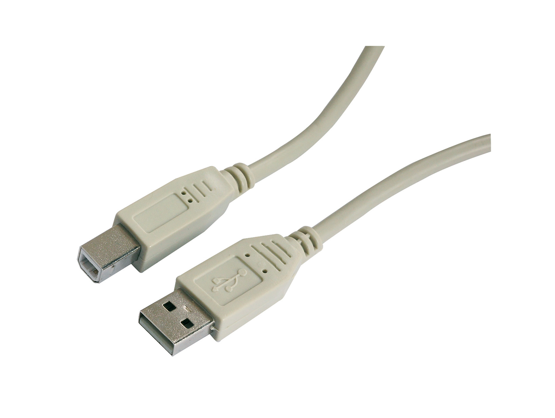 Câble USB 2.0 A/B Mâle/mâle L.1,80m
