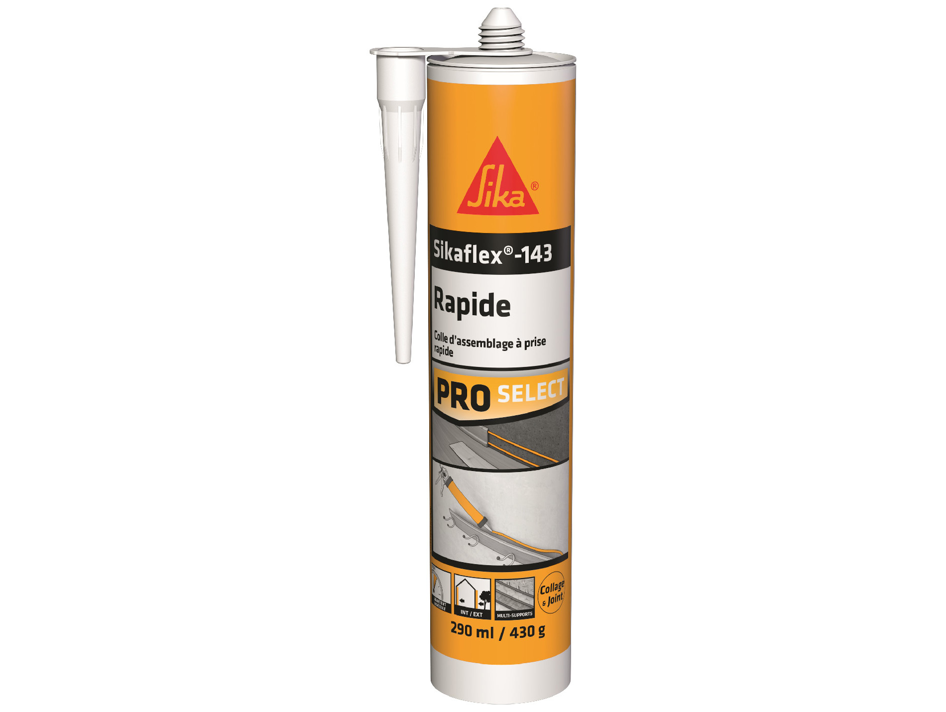 Colle pour construction SIKA Sikaflex 143 rapide blanc 290ml