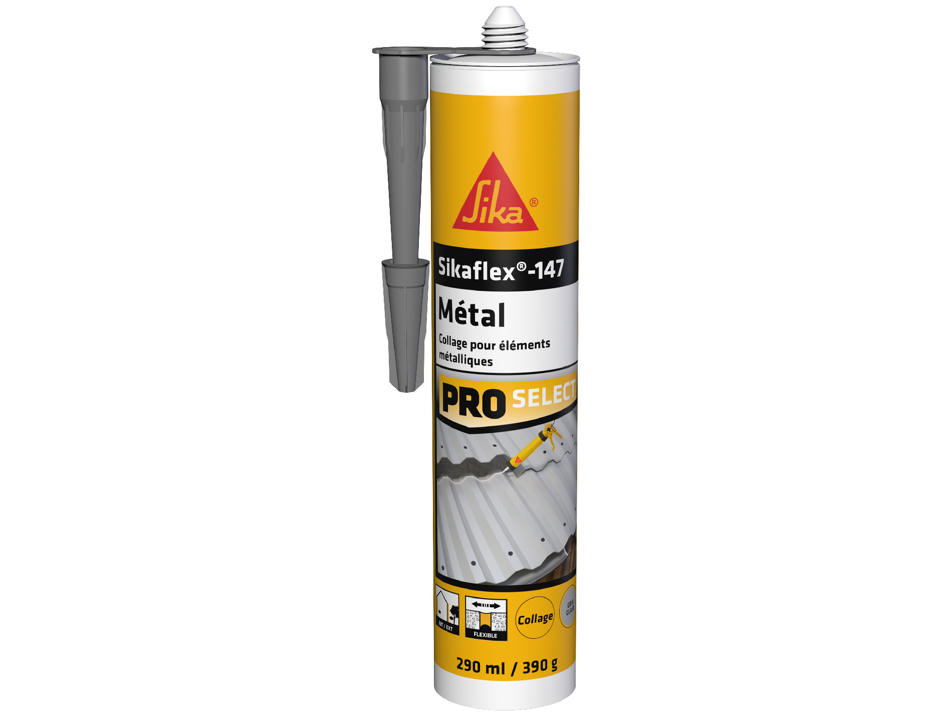 Colle pour construction SIKA Sikaflex 147 métal 290ml