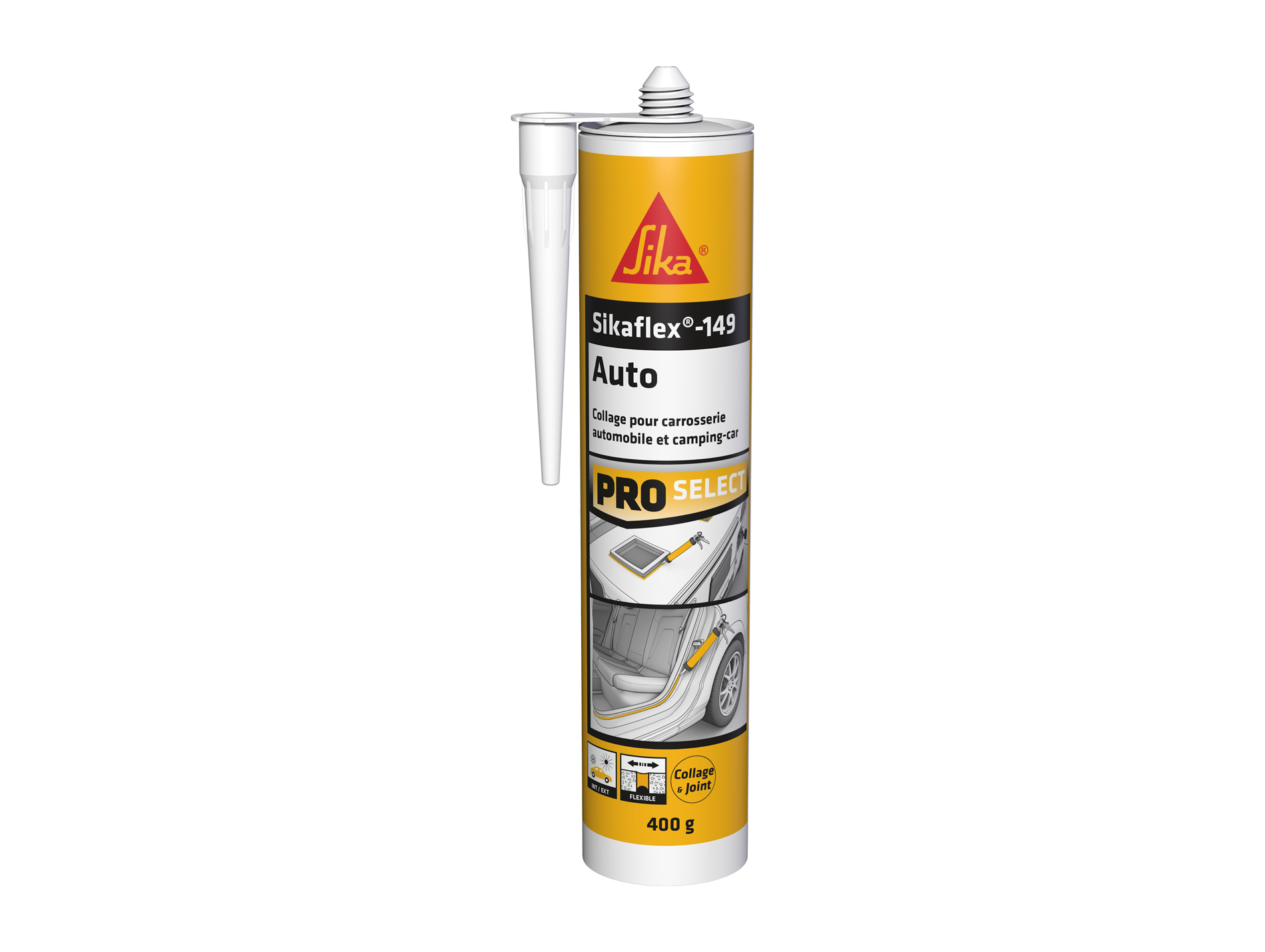 Mastic-colle Sikaflex 149 auto blanc 400g