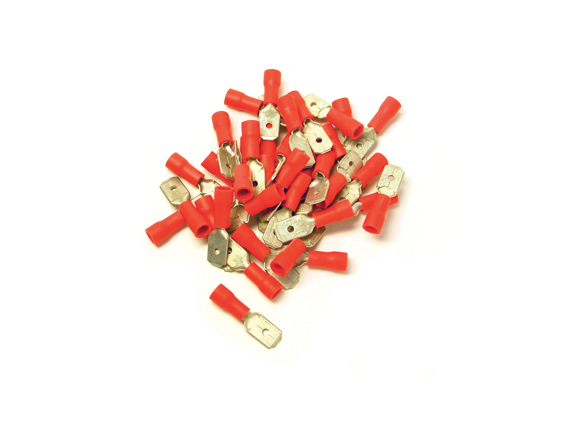 Cosse électrique plate mâle Ø0,25-1,65mm2 rouge x20