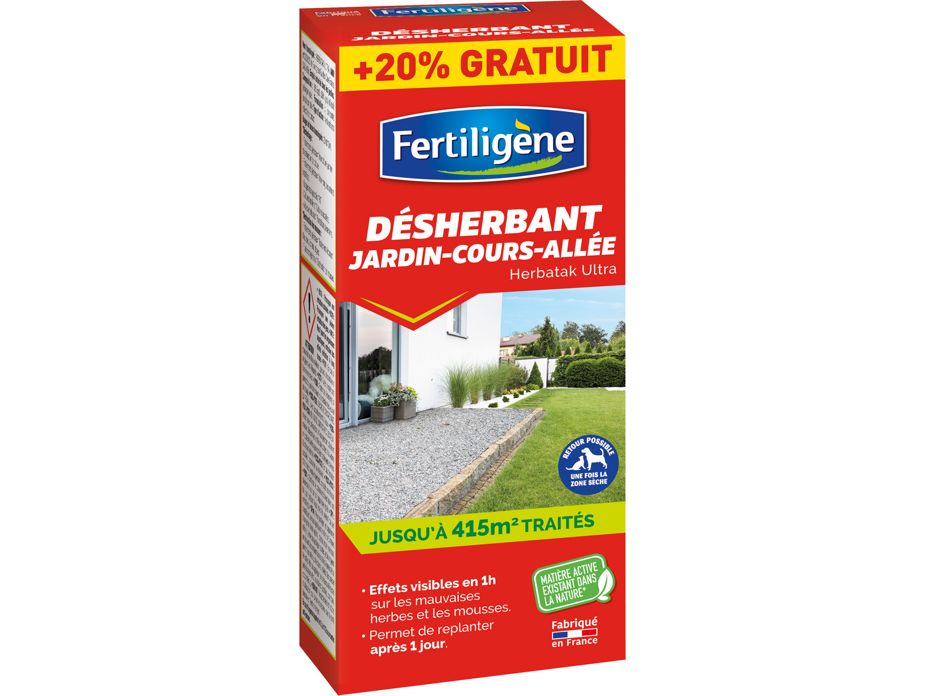 Désherbant cours allées FERTILIGENE 960ml
