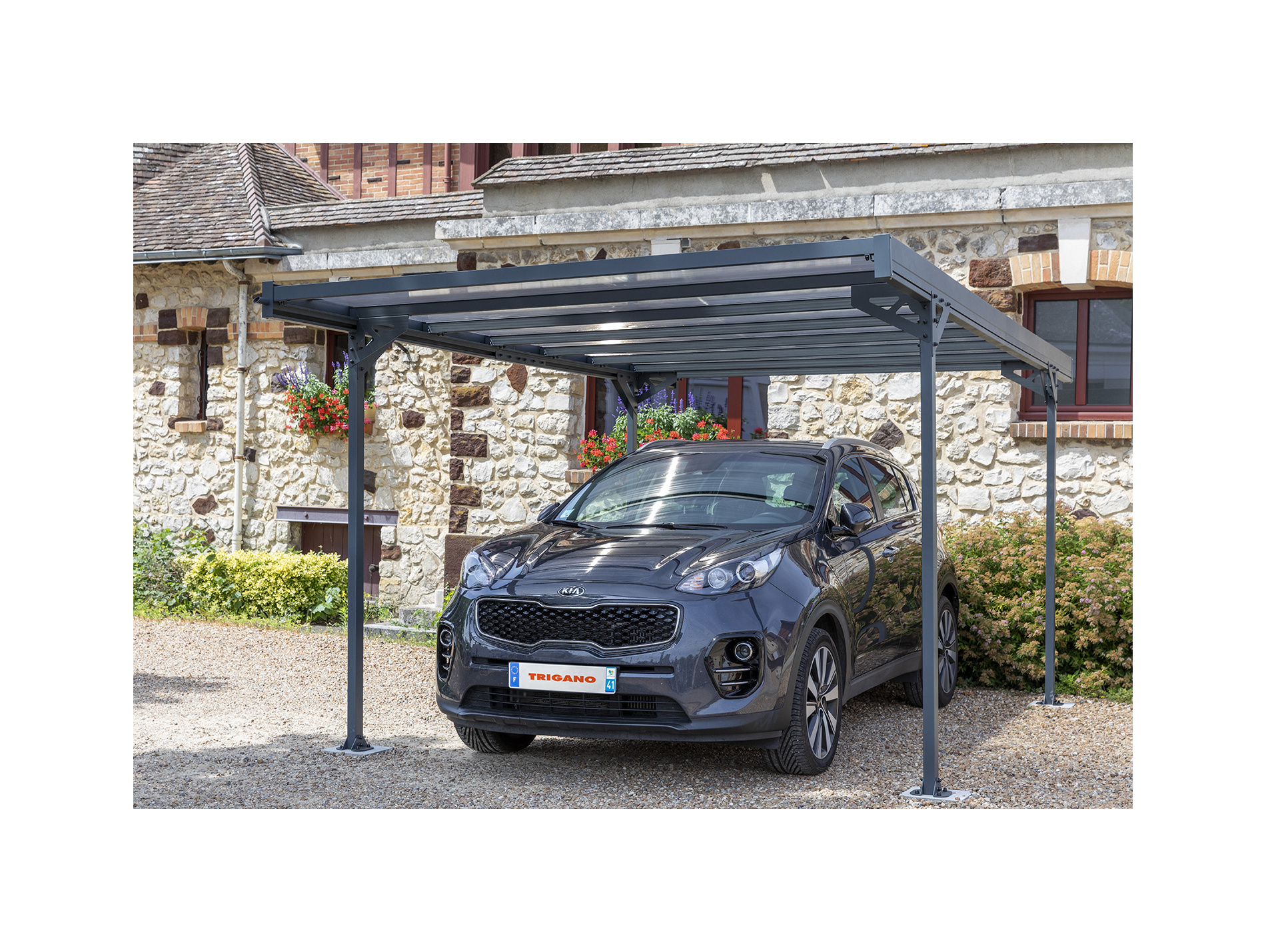Carport aluminium TRIGANO Mistral 15,7 m²