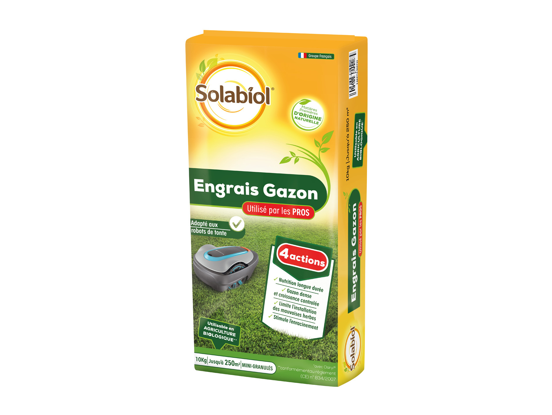 Engrais gazon professionnel SOLABIOL 10kg
