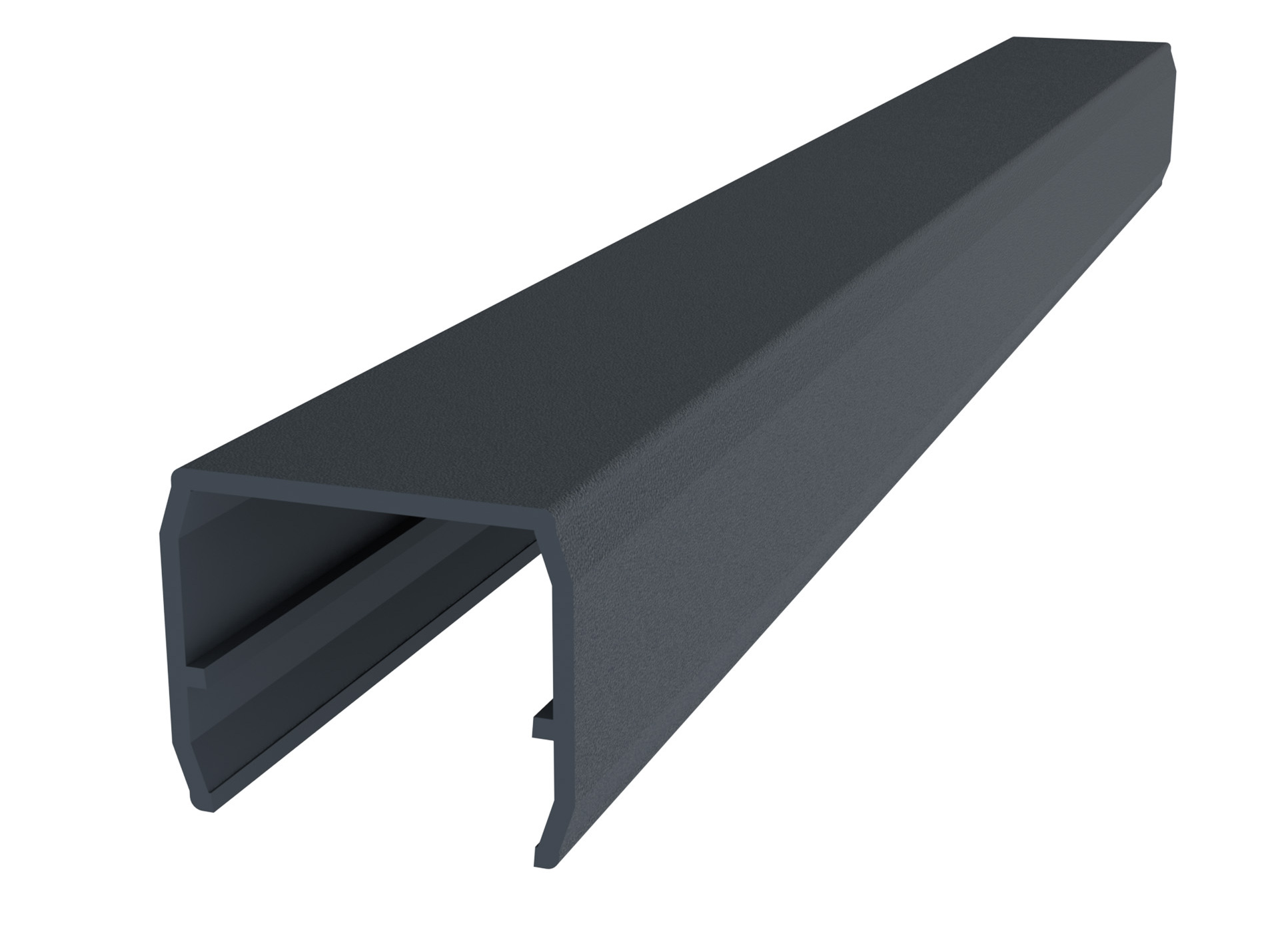 Cache rainure ZENEO 30x27x24mm L.2,30m gris ultimatt
