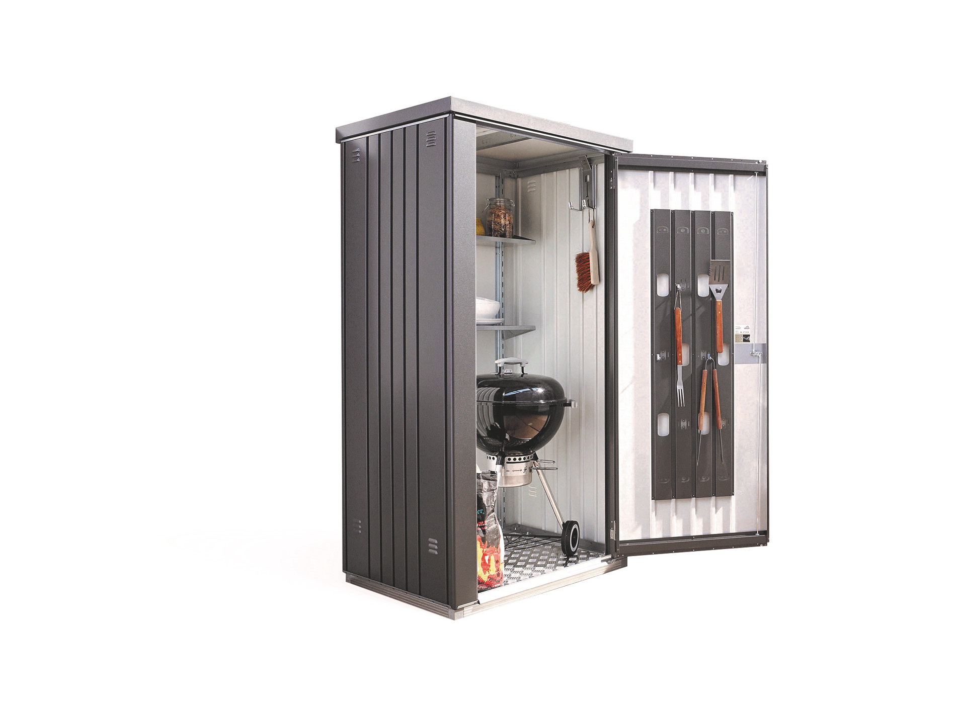 Armoire à outils BIOHORT T90 gris foncé métallique