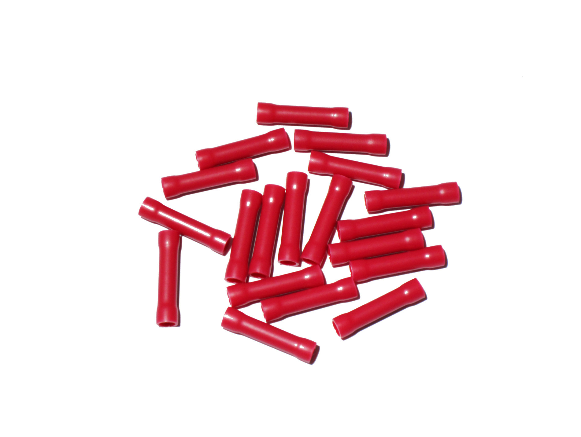 Cosse électrique raccord bout à bout Ø0,6-1,6mm2 rouge x20
