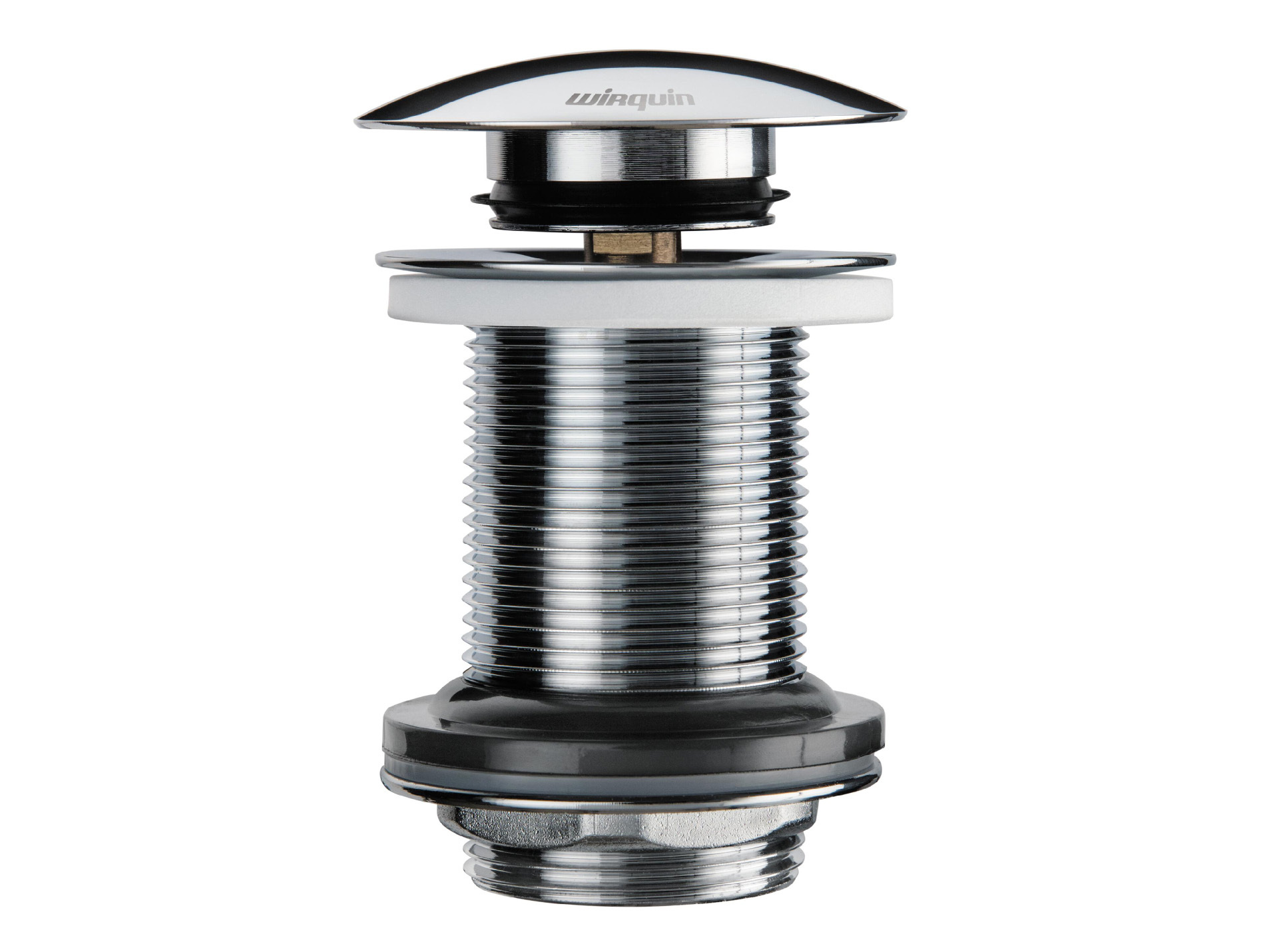 Bonde en laiton pour lavabo sans trop plein WIRQUIN H.75mm