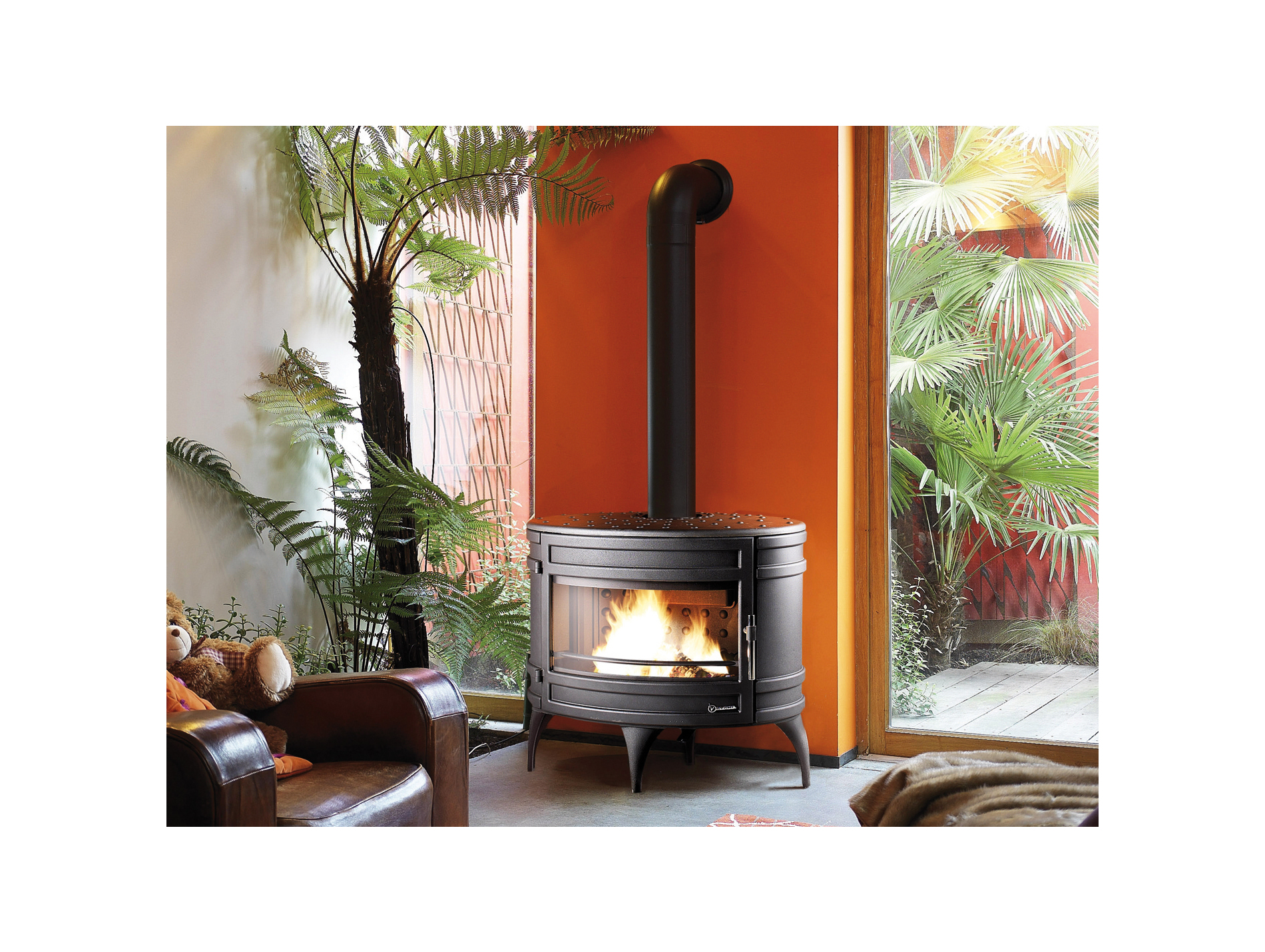 Poêle à bois INVICTA fonte Mandor 12kW