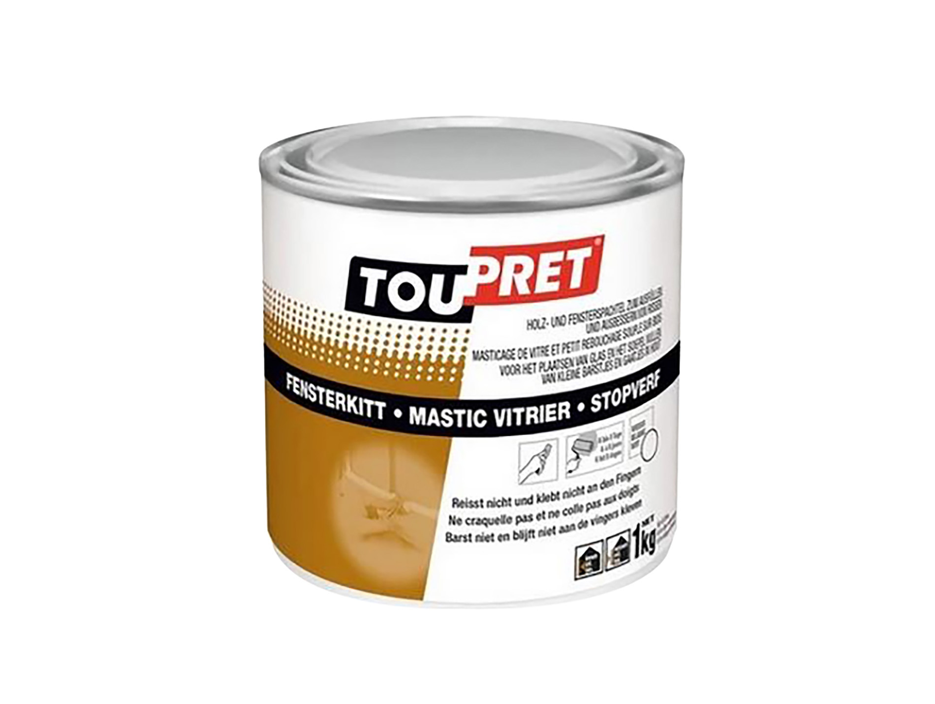 Mastic pâte TOUPRET Blanc 500g