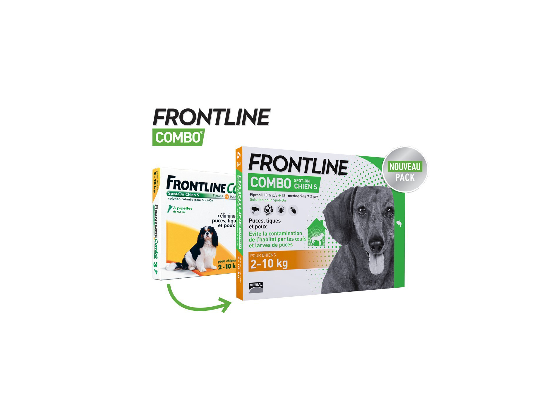 Frontline Combo chien 2-10kg 6 pipettes