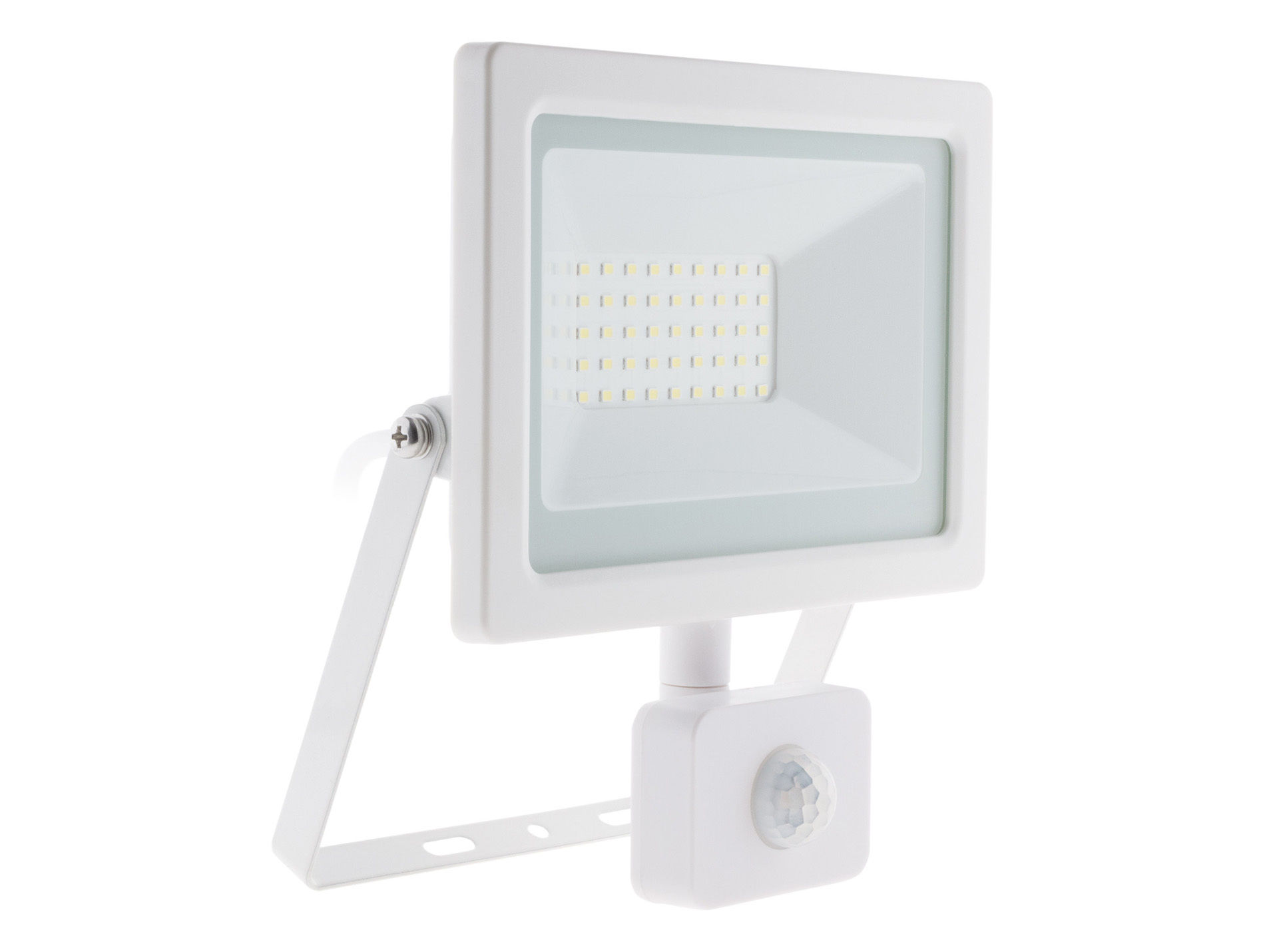Projecteur LED étanche 30W avec détecteur blanc