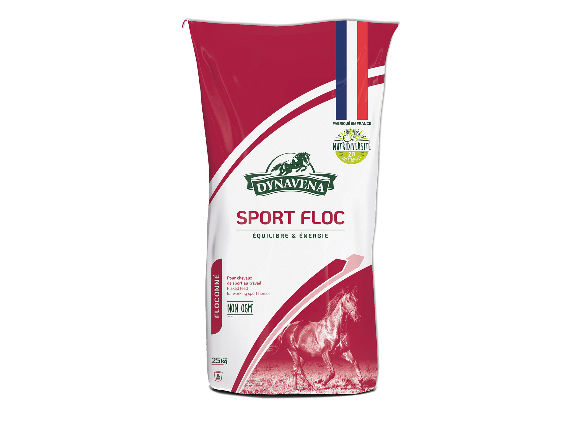 Aliment cheval DYNAVENA Sport floc 25kg