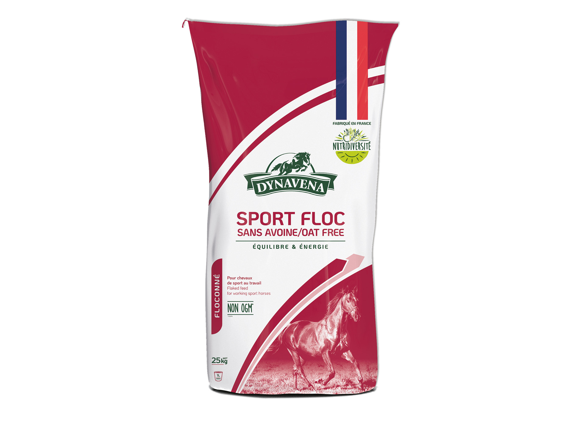 Aliment cheval DYNAVENA Sport floc sans avoine 25kg