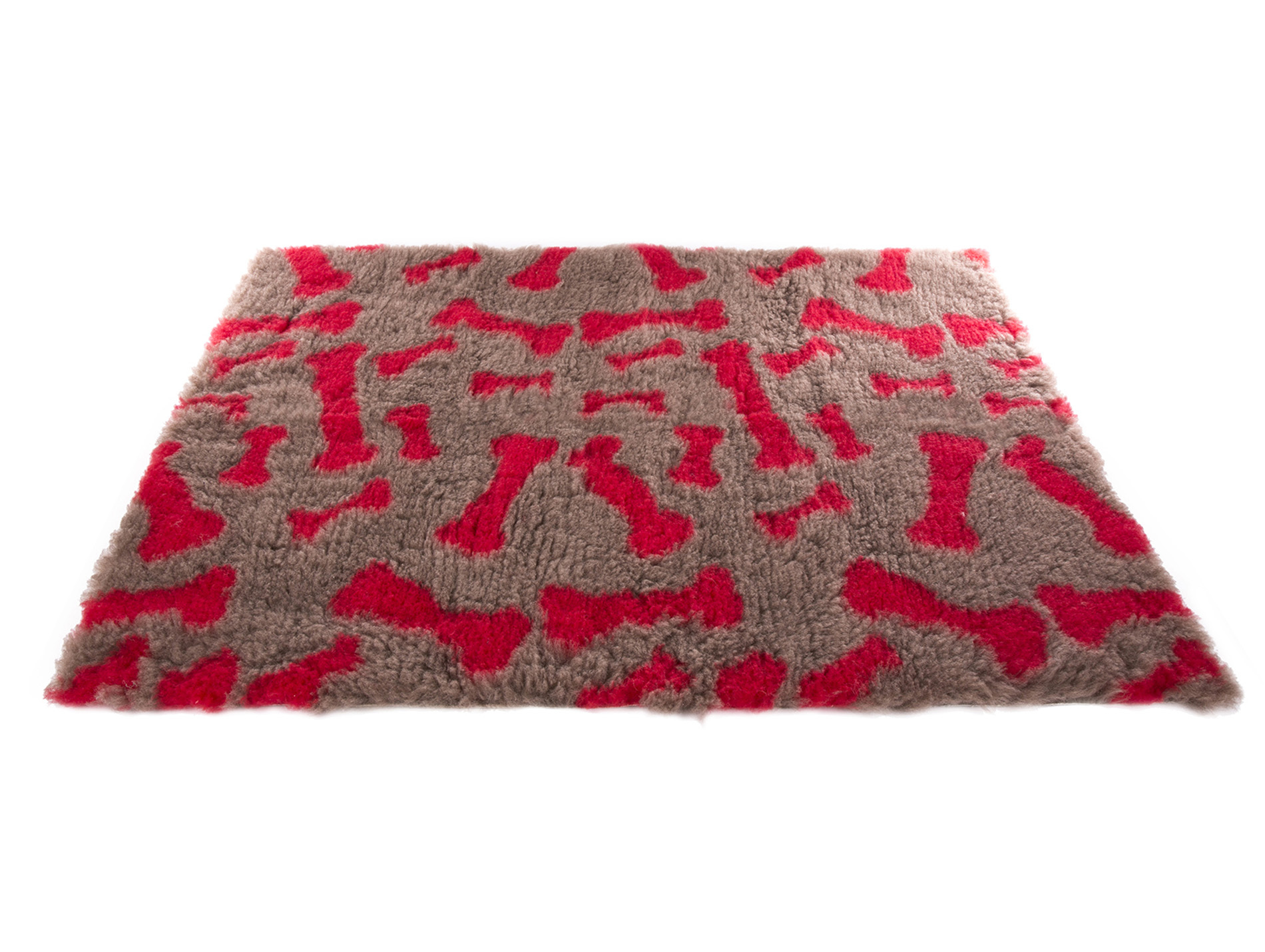 Tapis Petbed MARTIN SELLIER 50 x 75cm os beige/rouge