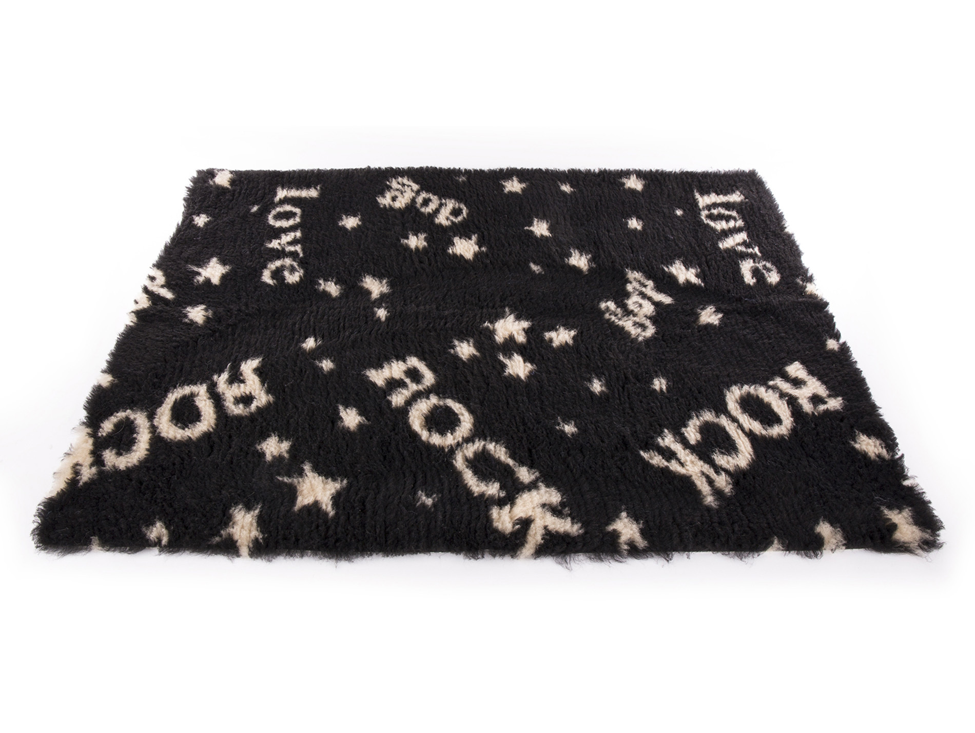 Tapis Petbed MARTIN SELLIER 50 x 75cm rock noir/beige