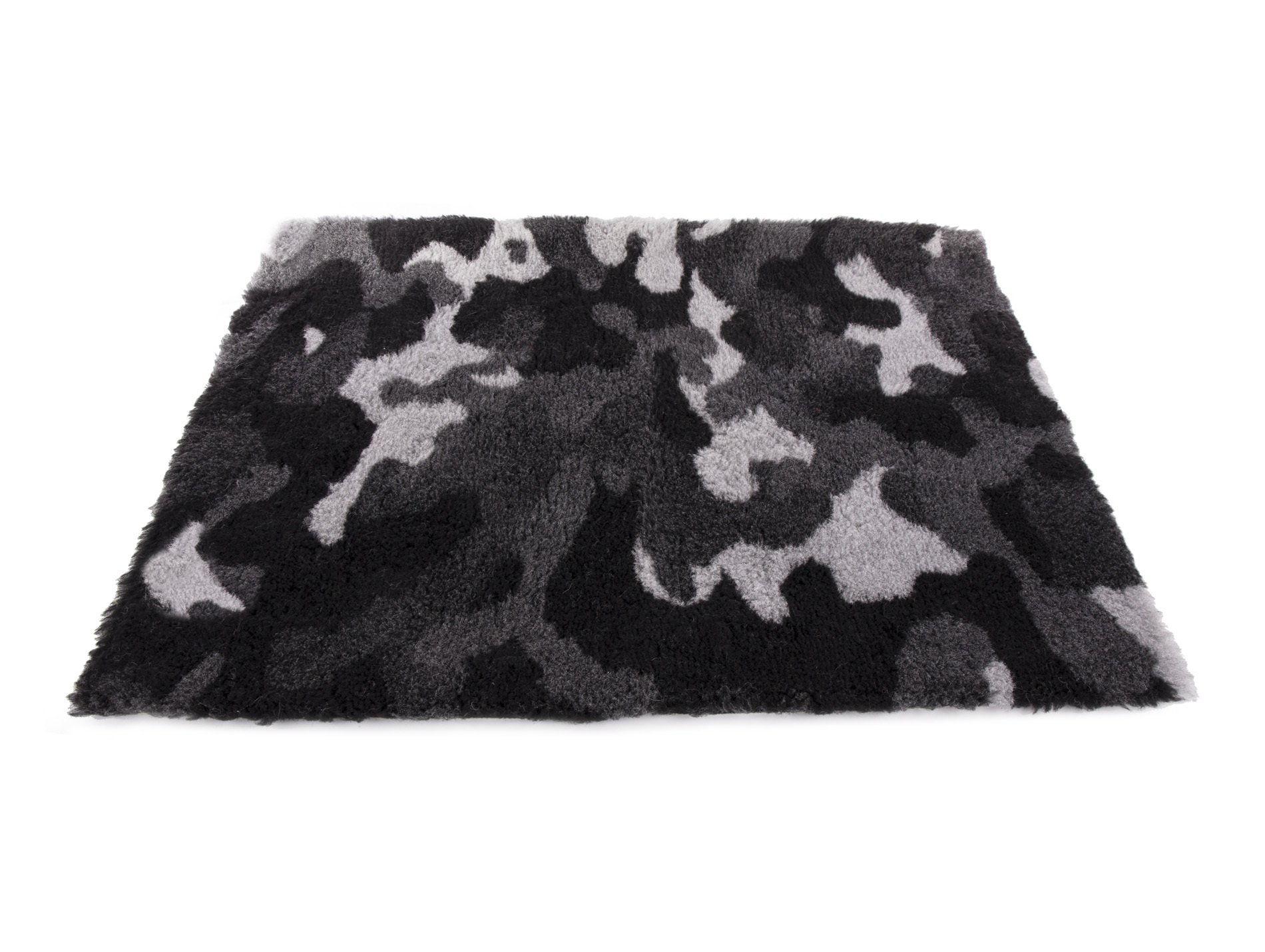 Tapis Petbed MARTIN SELLIER 75 x 100cm pattes gris/blanc