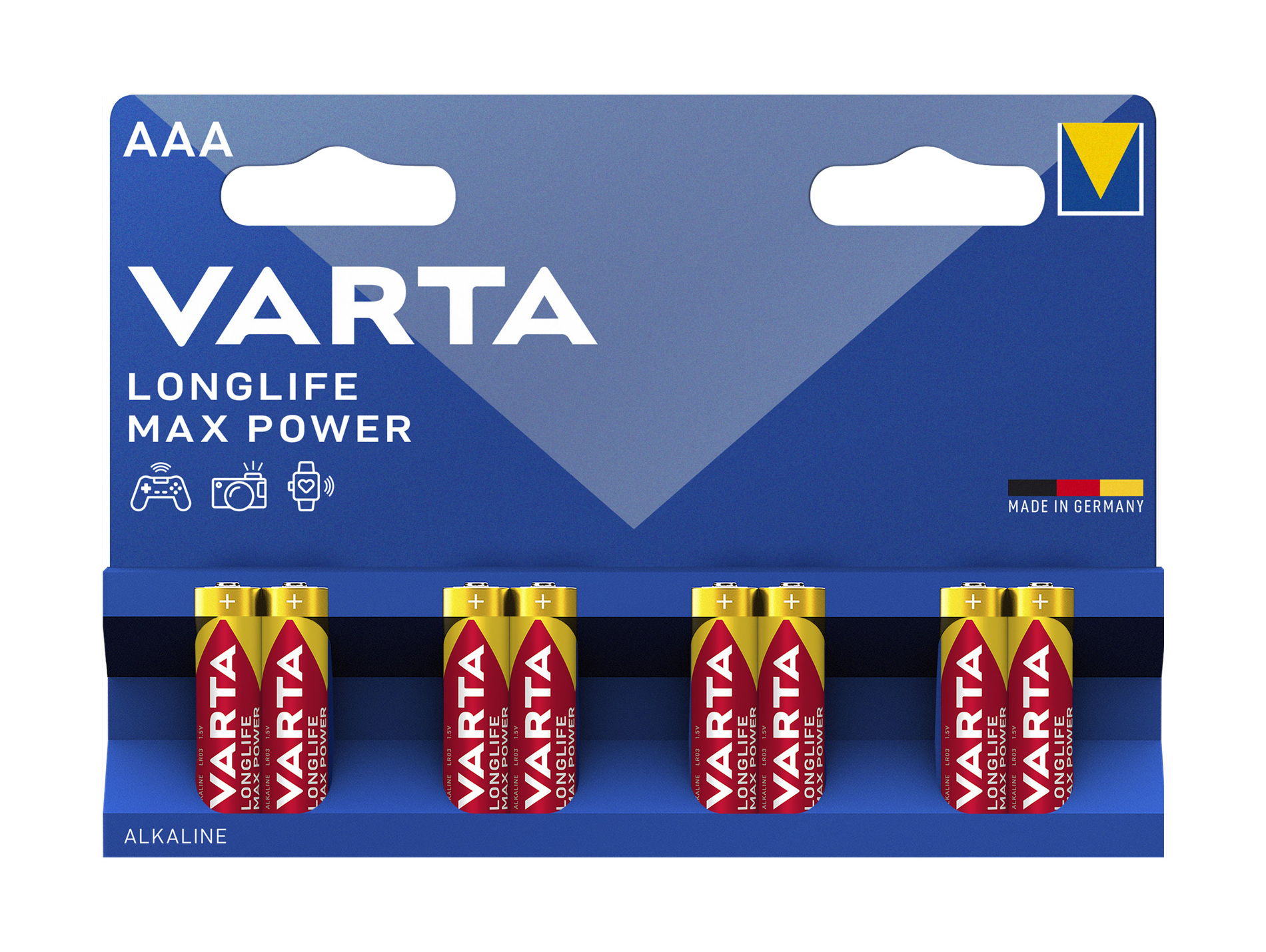 Pile alcaline longlife LR03-AAA x8 VARTA