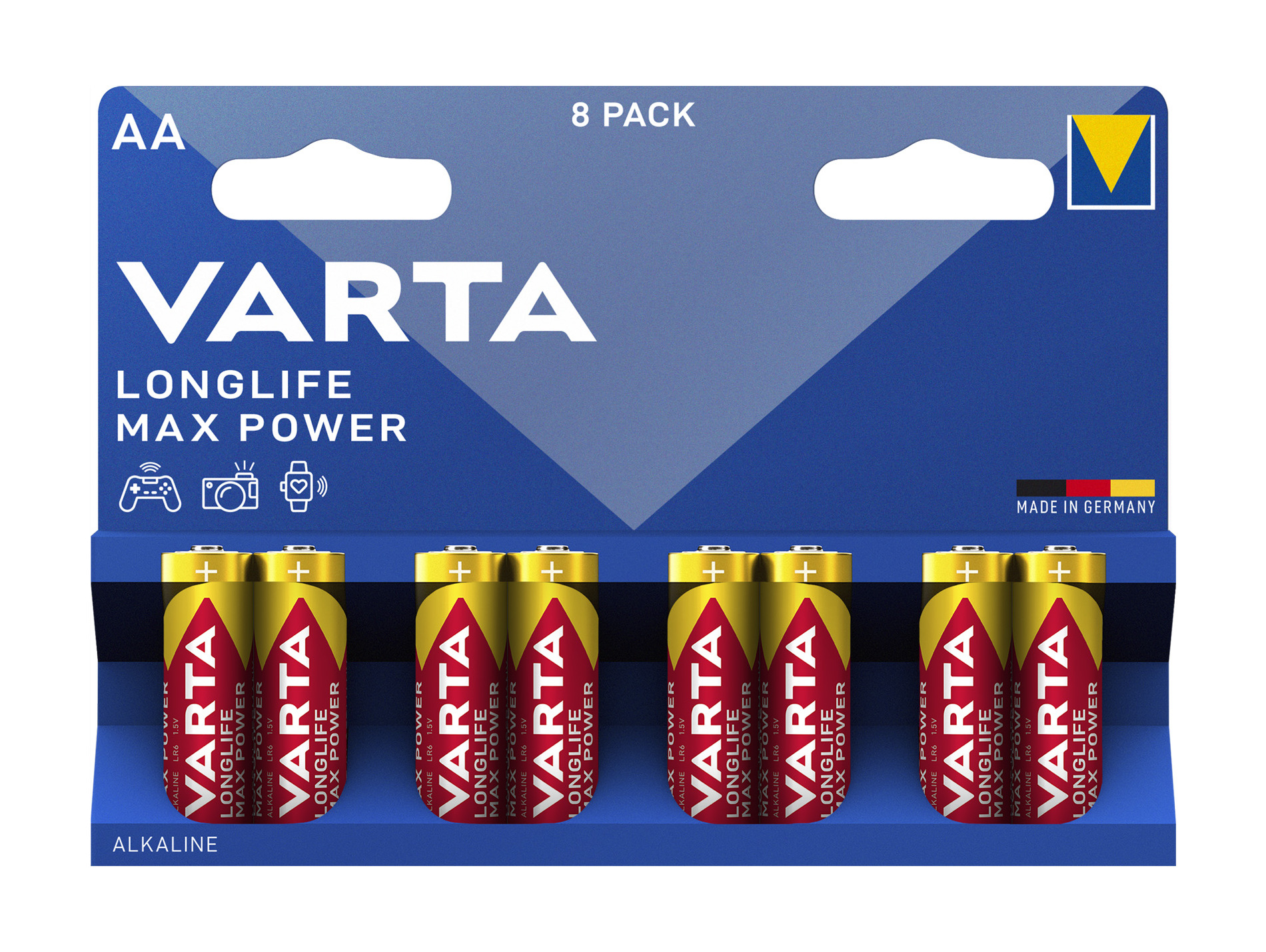 Pile alcaline longlife LR06-AA x8 VARTA