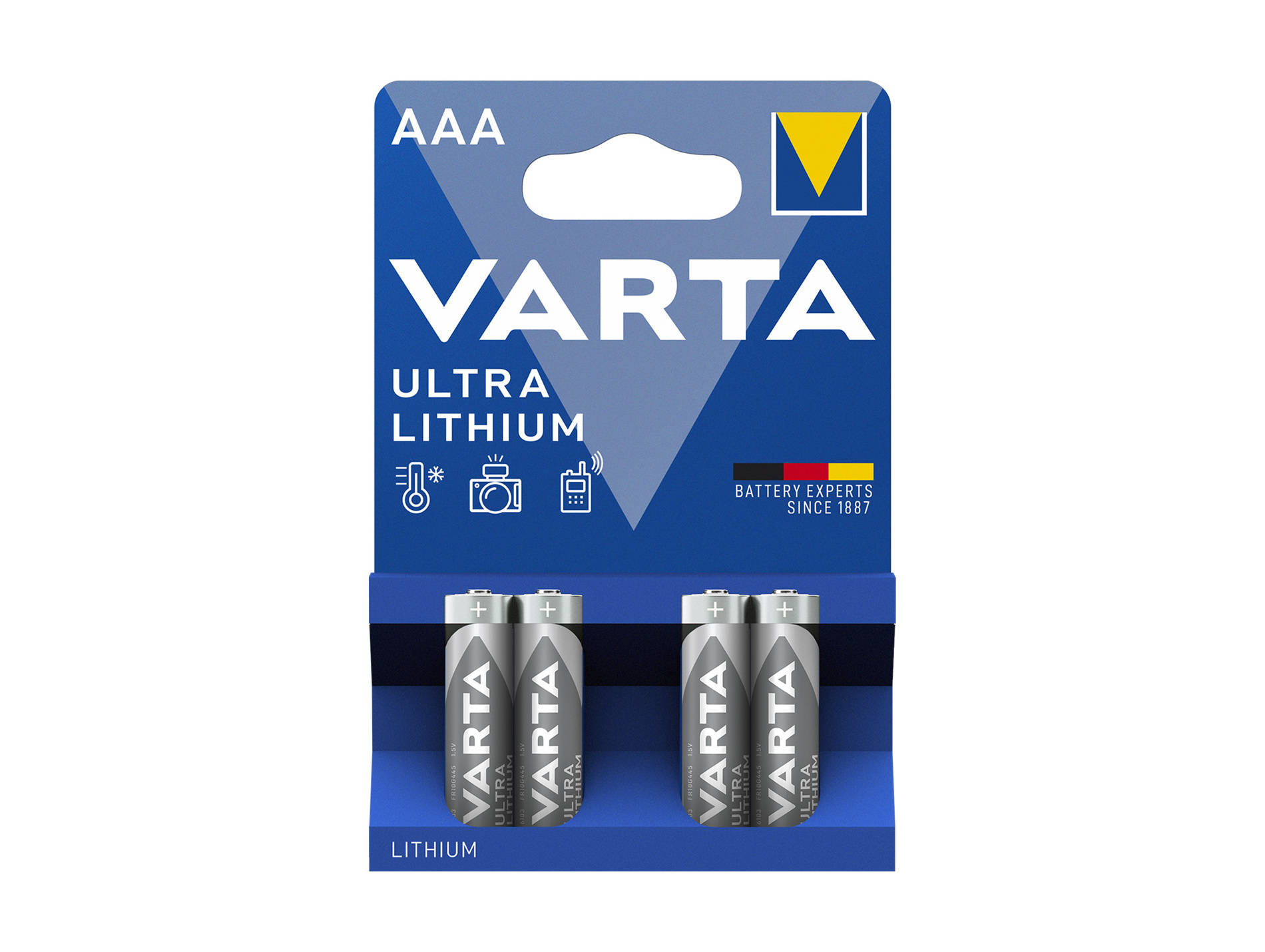 Pile lithium LR03-AAA x4 VARTA
