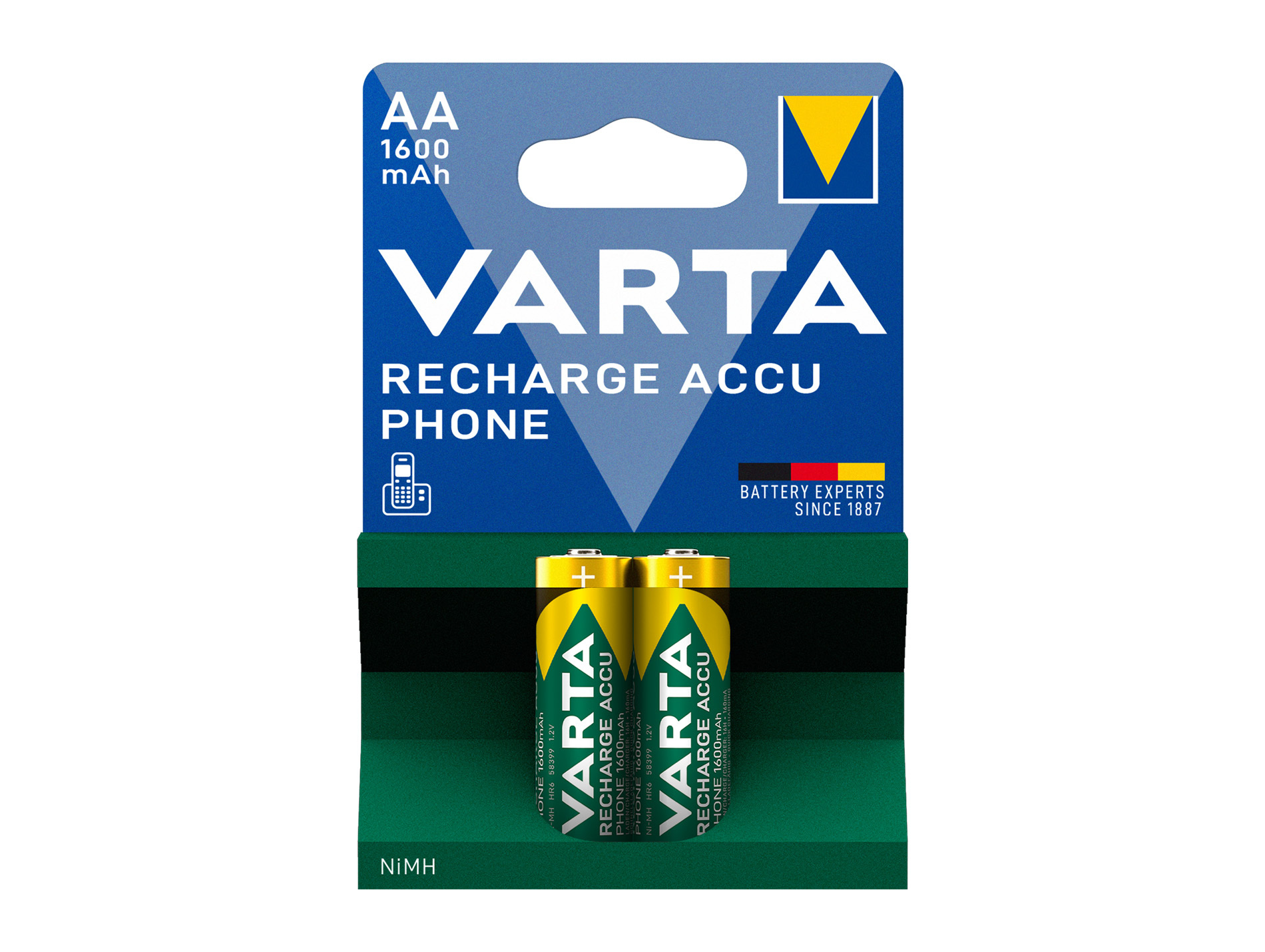 Pile rechargeable HR06-AA 1,6A VARTA x2