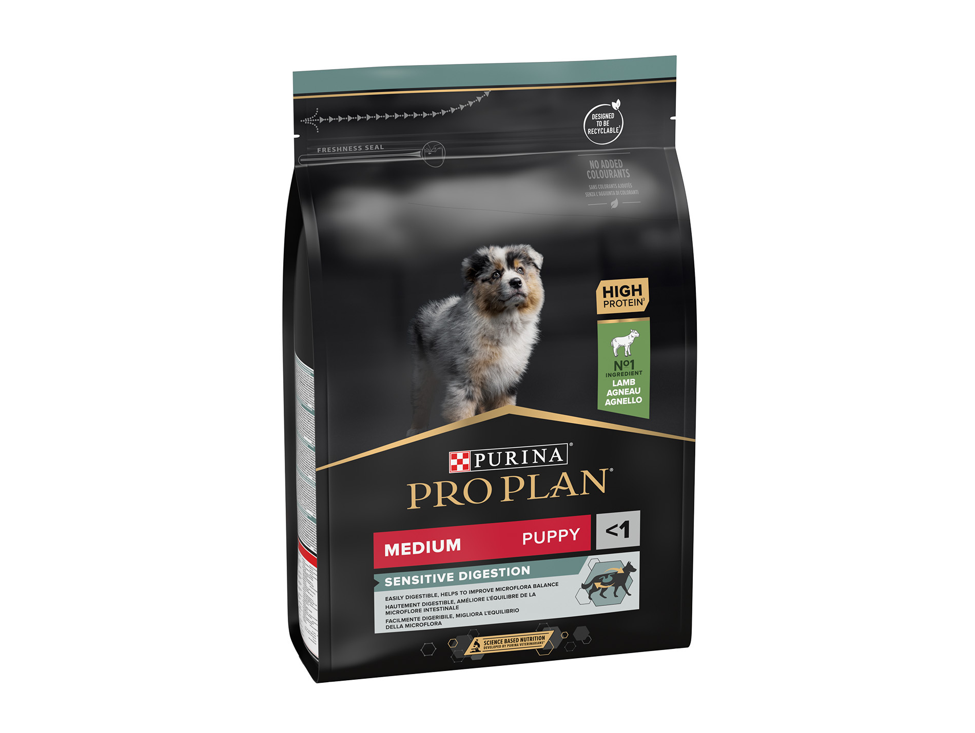 Croquettes chiot medium PROPLAN Sensitive agneau 3kg
