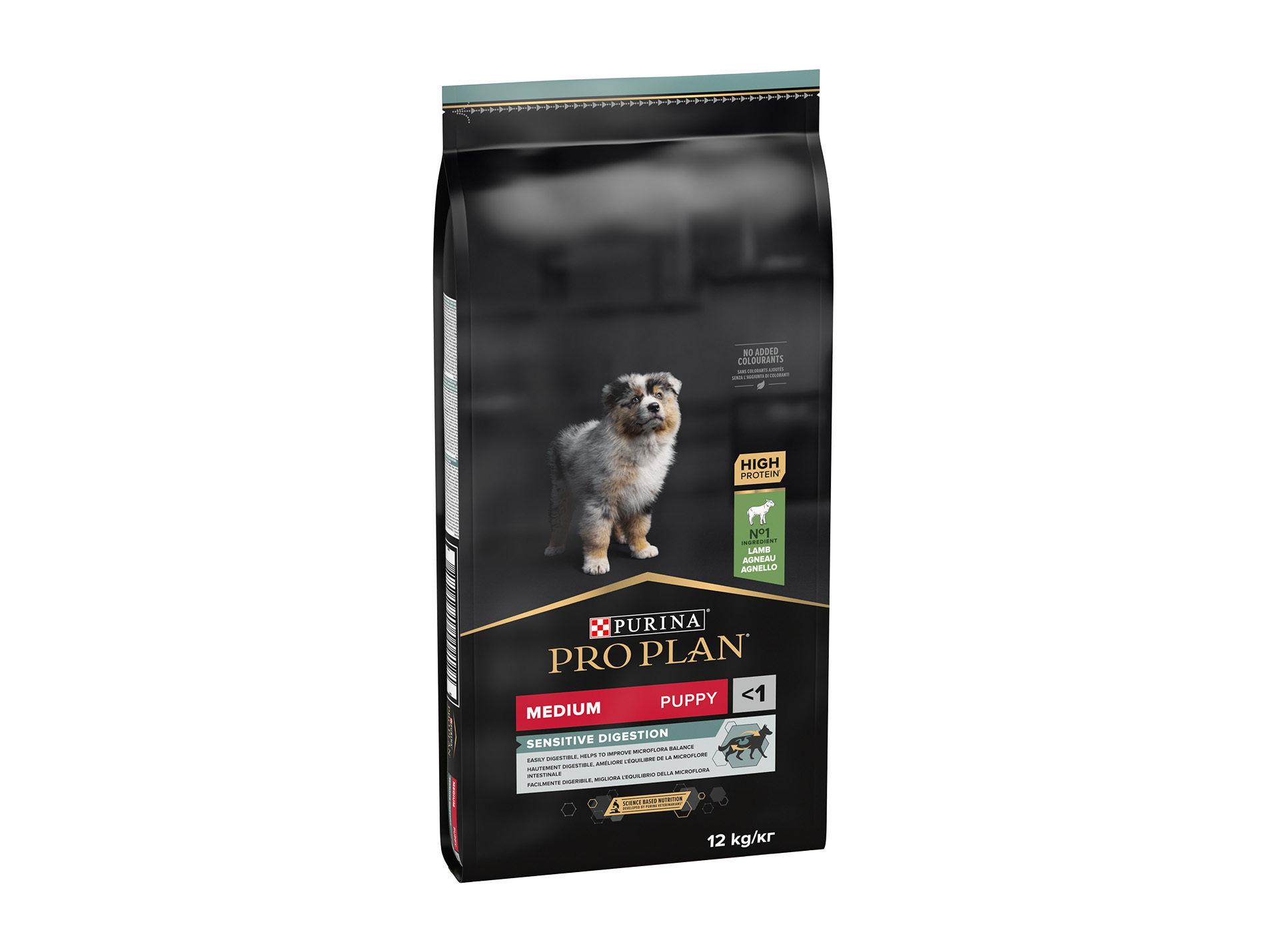 Croquettes chiot medium PROPLAN Sensitive agneau 12kg