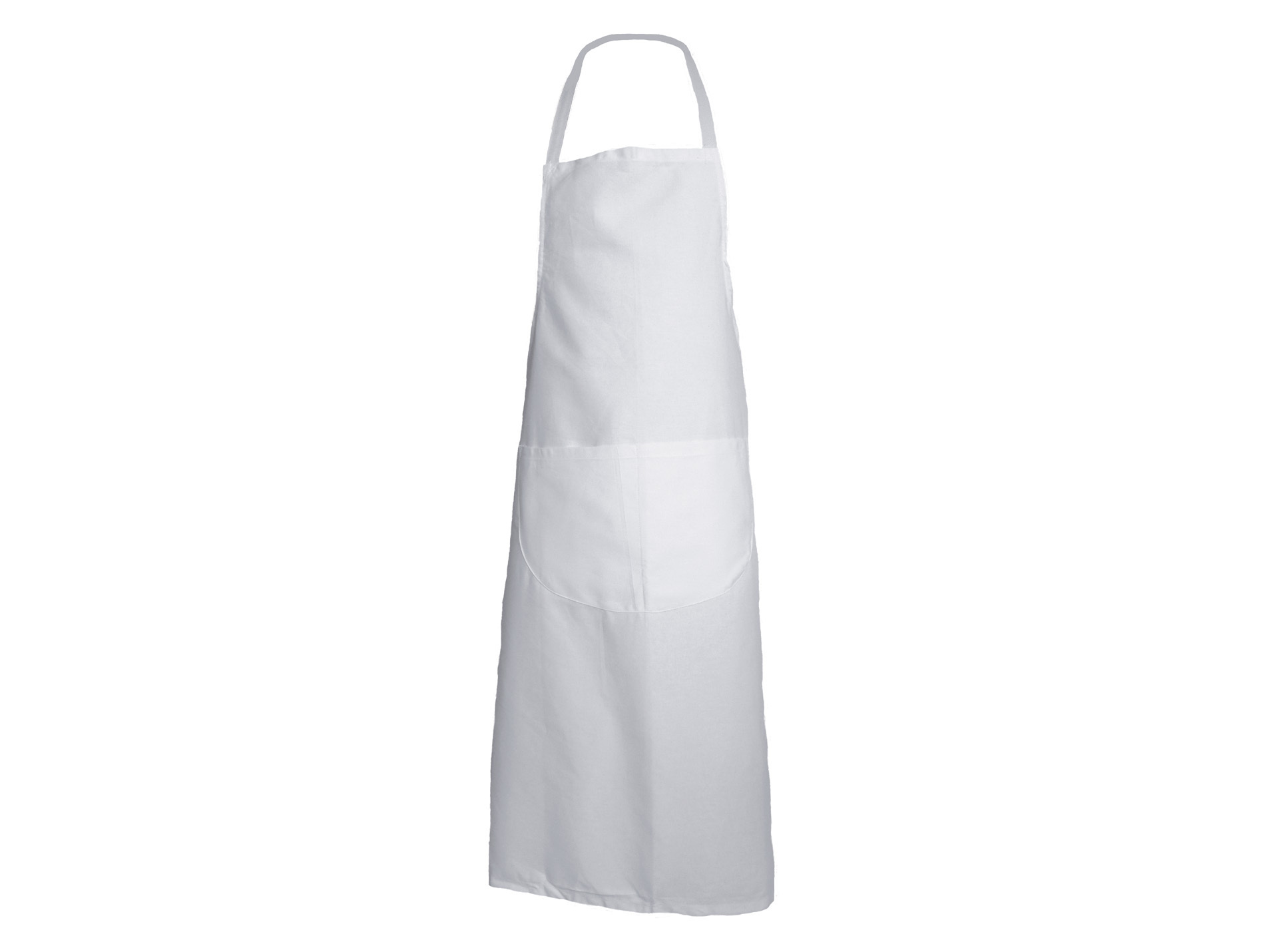 Tablier de cuisine PBV 32A110 coton à bavette blanc