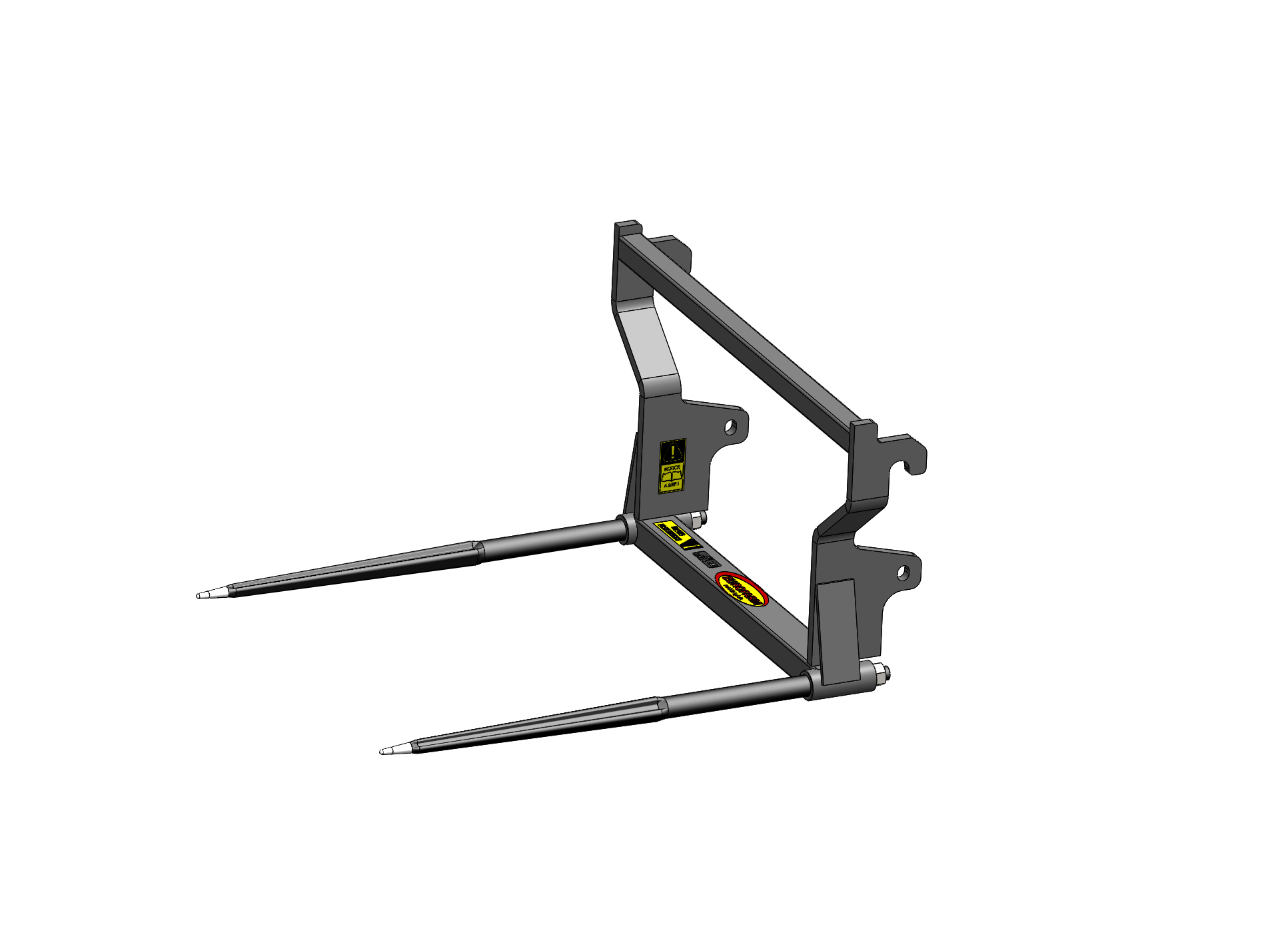 Pic botte EUROFARM 2 dents 1100x42mm attelage euro