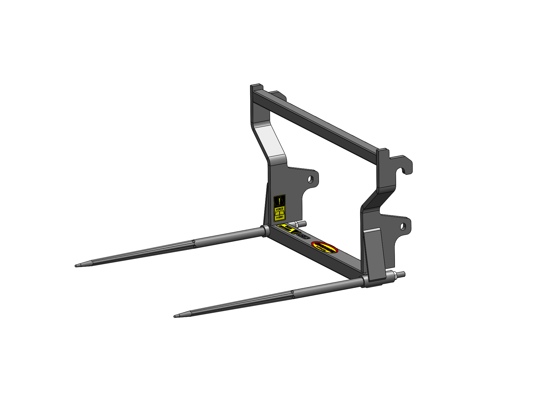 Pic botte EUROFARM 2 dents 1100x36mm attelage euro