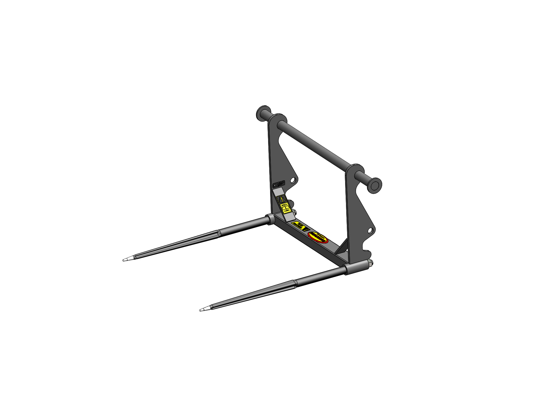 Pic botte EUROFARM 2 dents 1100x36mm attelage MX