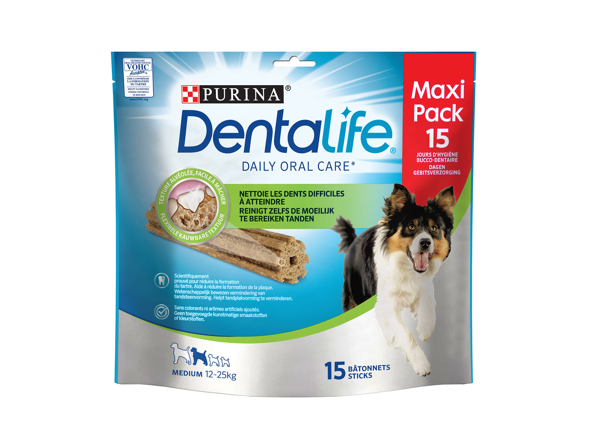 Bâtonnet à mâcher DENTALIFE Medium par 15