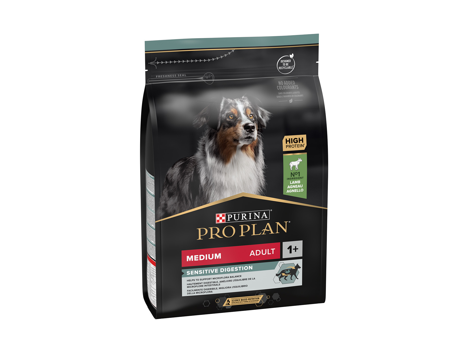 Croquettes chien medium adulte PROPLAN Sensitive agneau 3kg