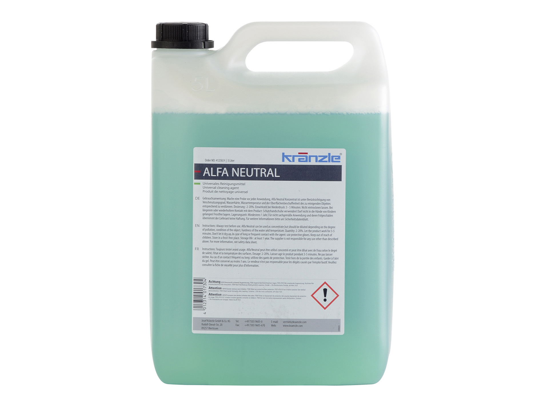 Nettoyant moussant alfa neutral KRANZLE 5L