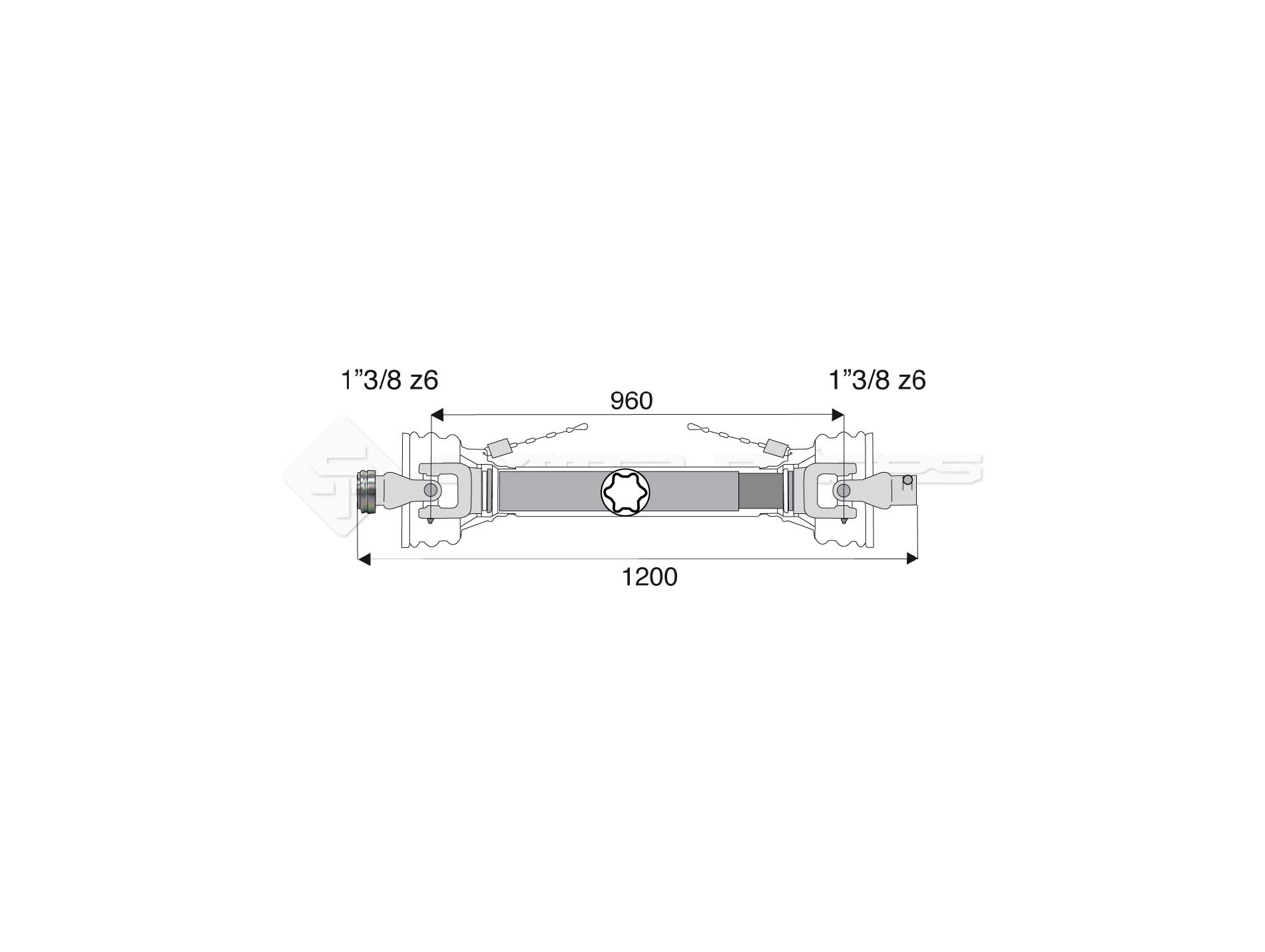 Transmission 30X 106,5 L1200