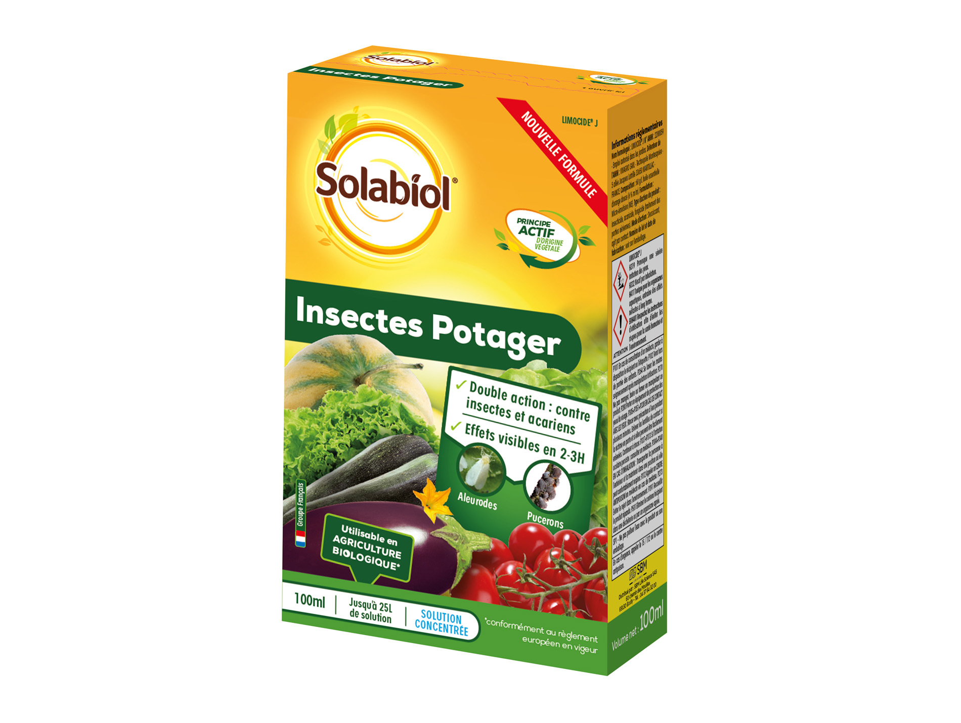 Insecticide pour potager SOLABIOL 100ml