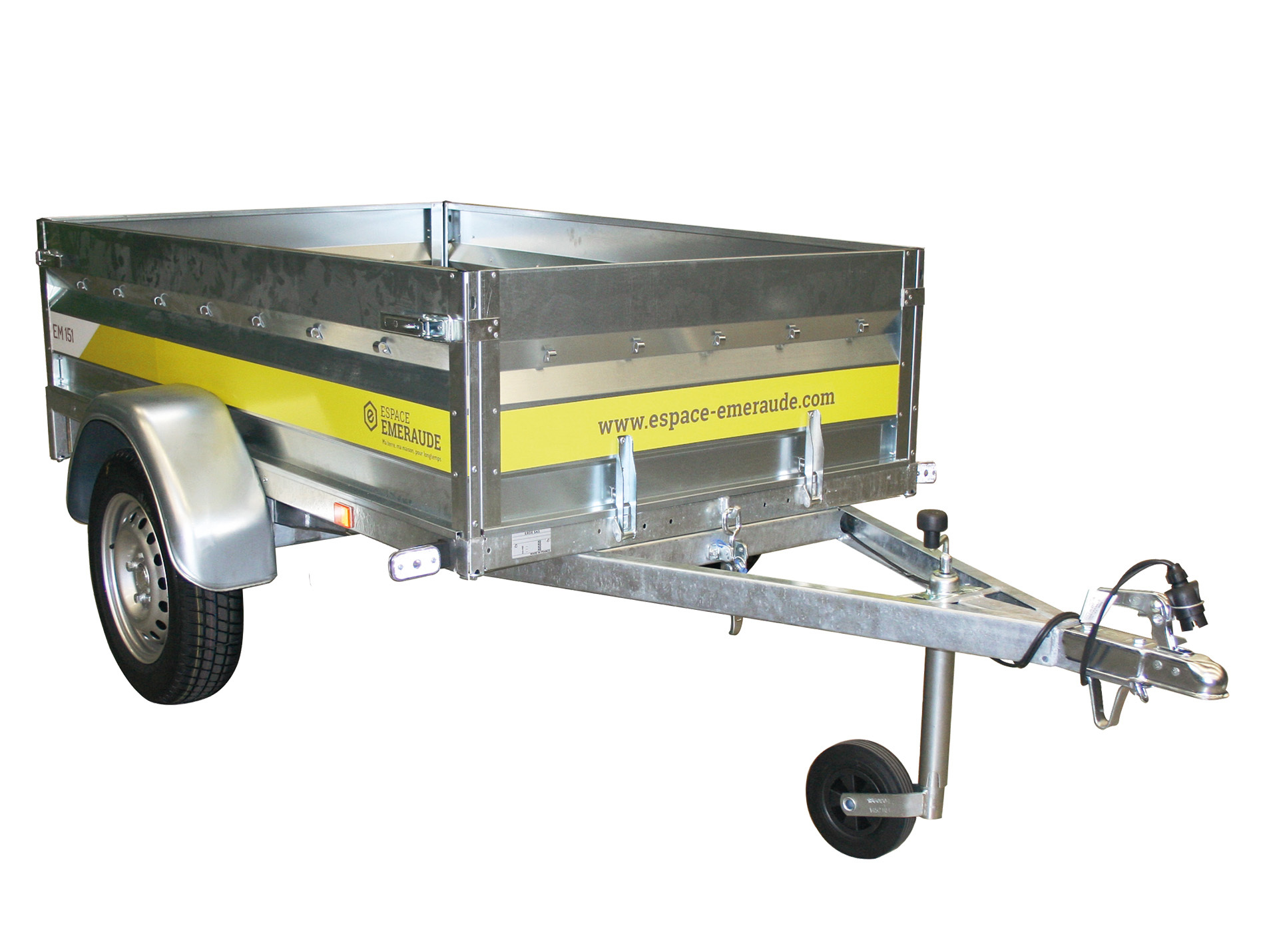Remorque bagagère ESPACE EMERAUDE EM151 L.1,5m 500kg