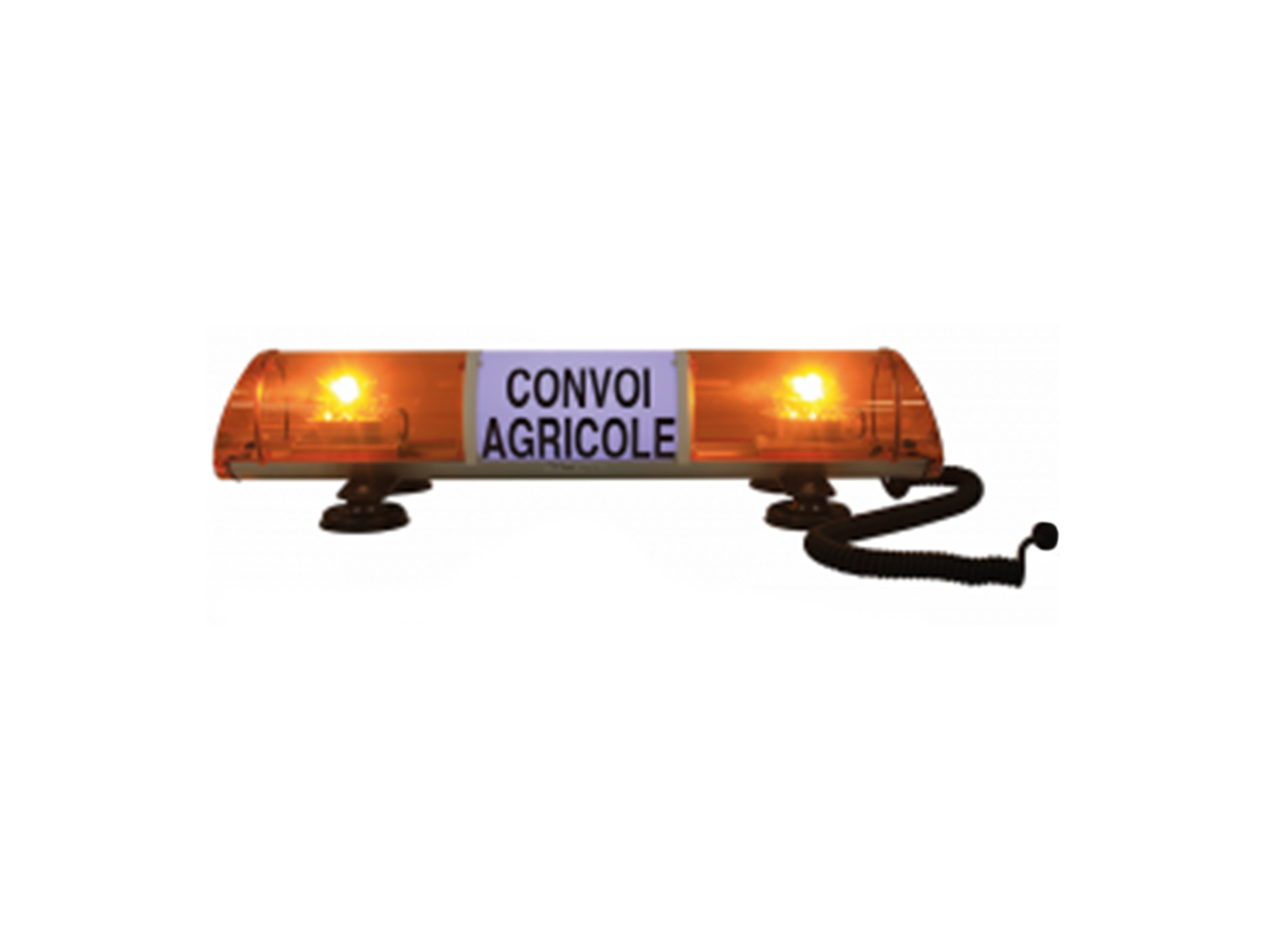 Rampe de toit led gyrophare magnétique convoi agricole