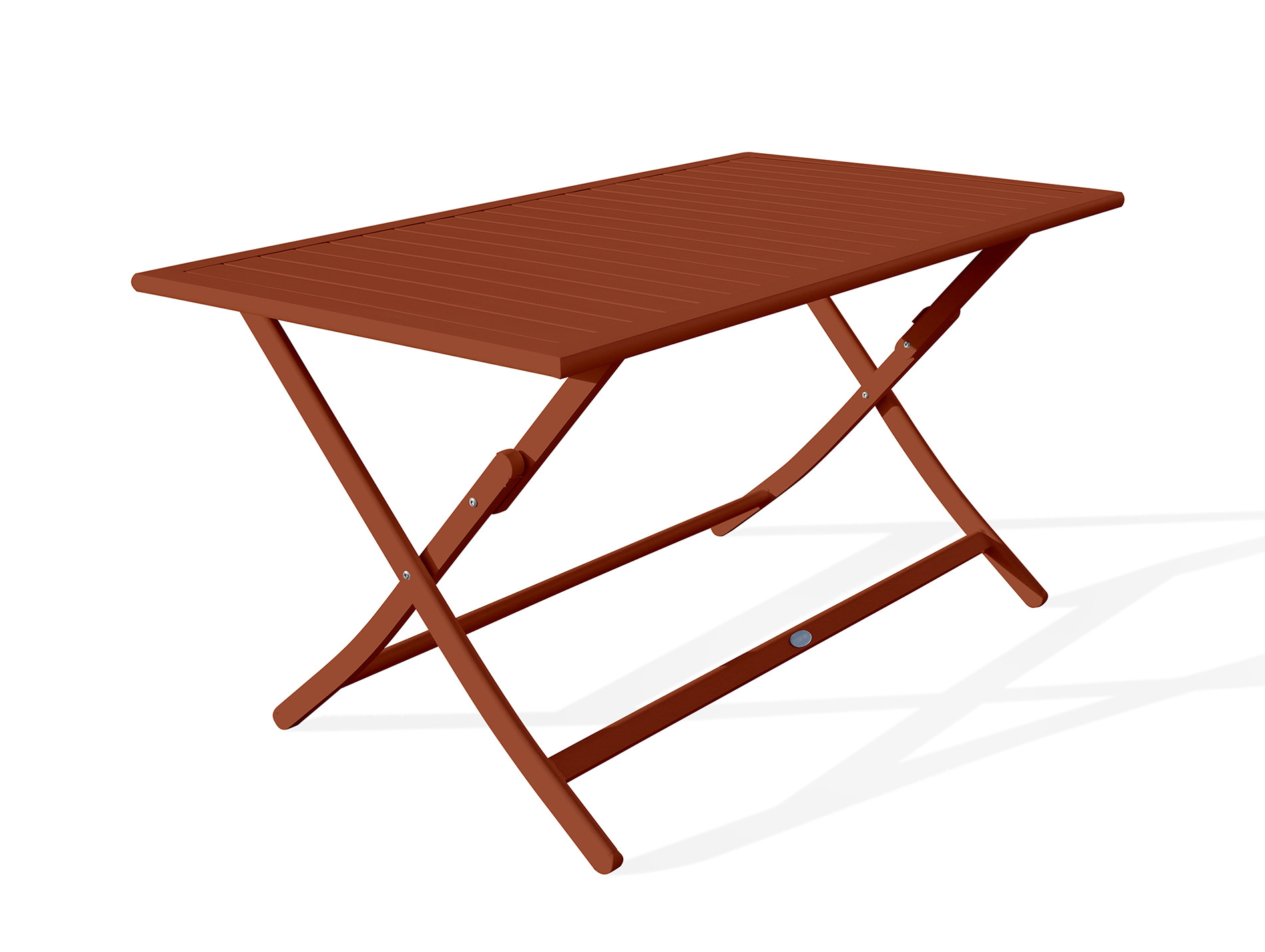 Table de jardin pliante alu DCB Marius 4 places terracotta