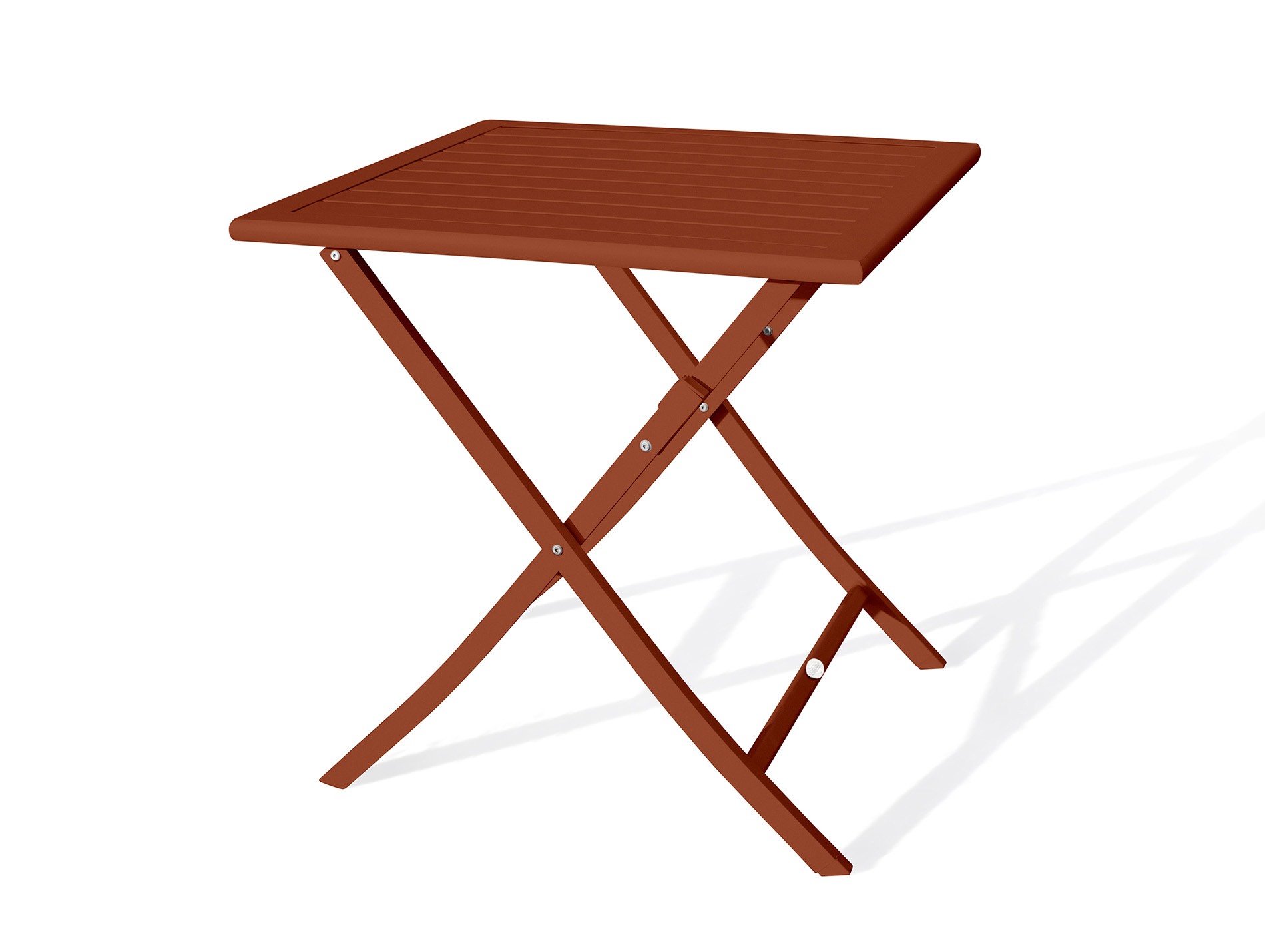 Table de jardin pliante alu DCB Marius 2 places terracotta