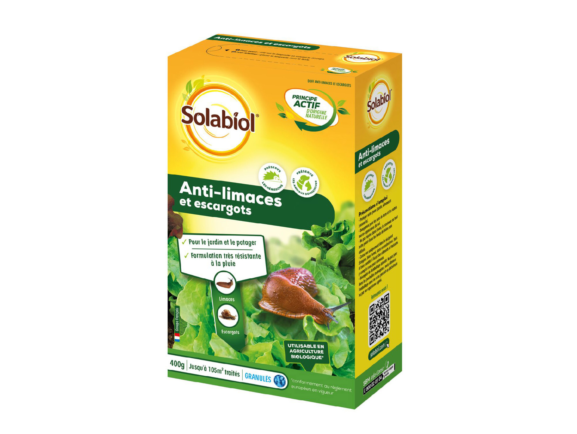 Anti-limaces et escargots SOLABIOL 400g