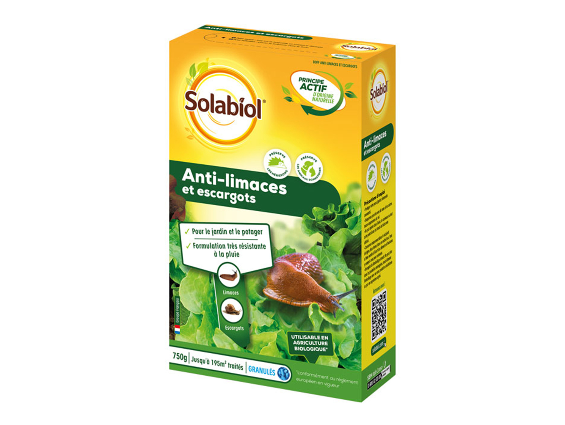 Anti-limaces et escargots SOLABIOL 750g